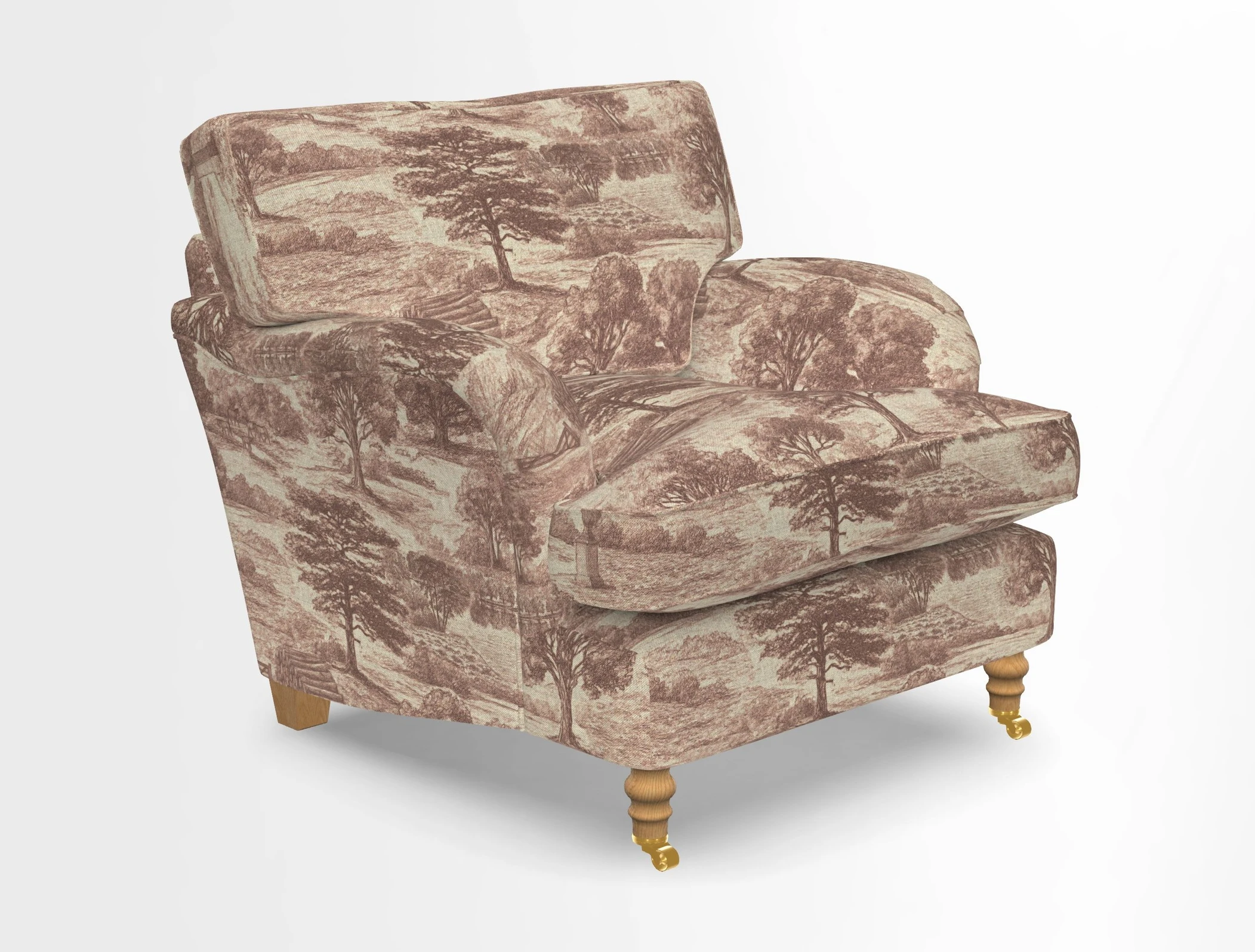 Alwinton chair in Linwood Tango Velvet Sapphire