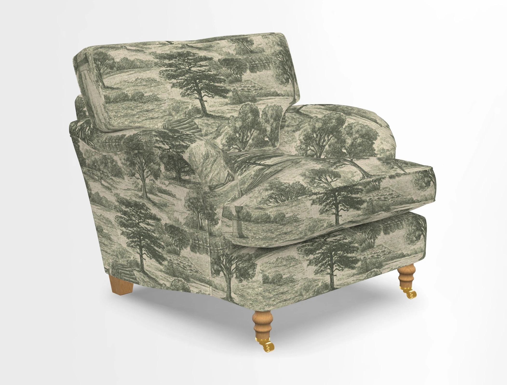Alwinton chair in Linwood Tango Velvet Sapphire