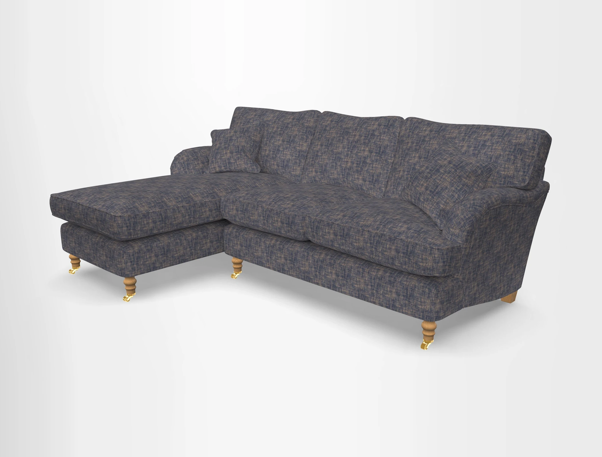Alwinton chaise LHF in Floral Linen Lela Mystery