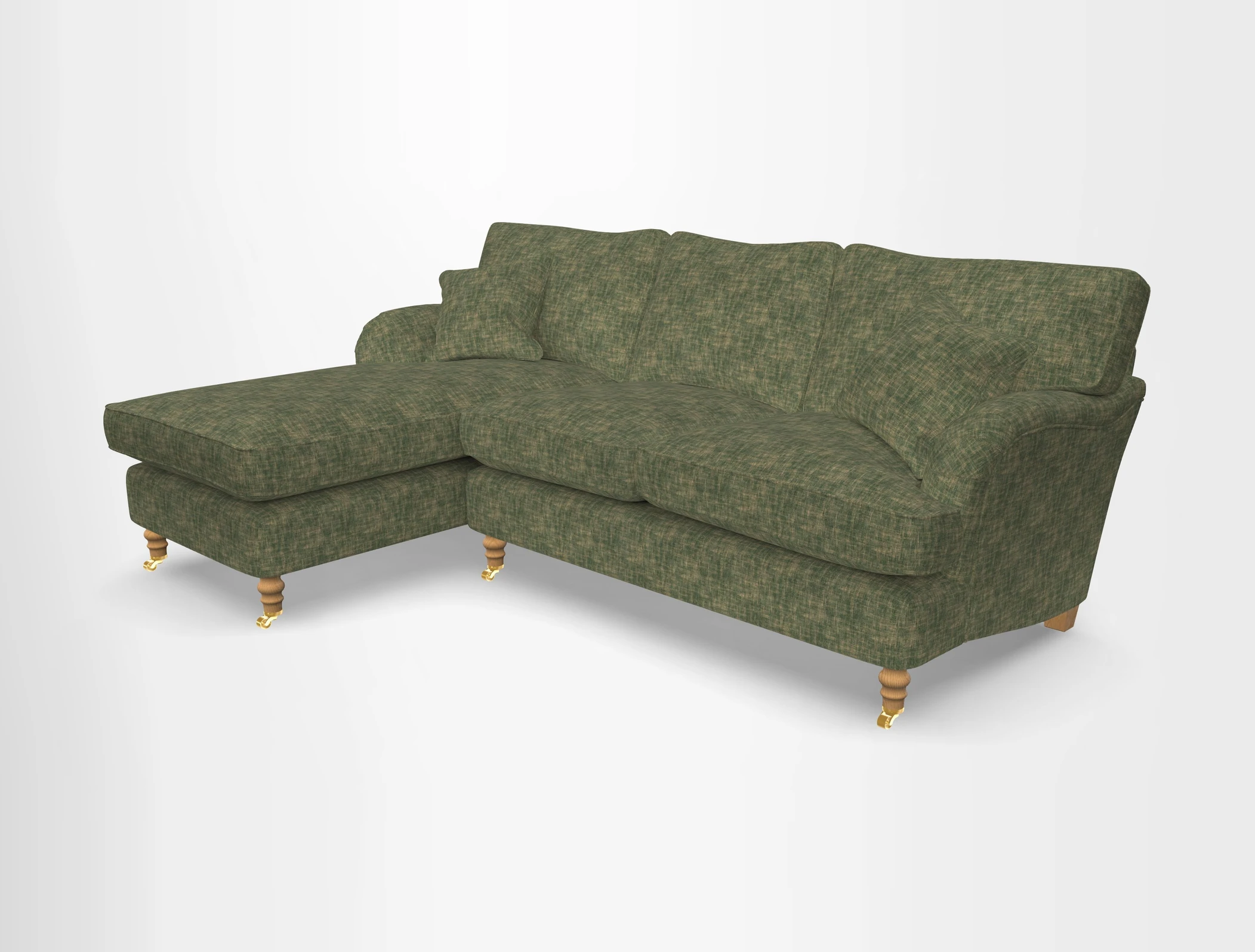 Alwinton chaise LHF in Floral Linen Lela Mystery
