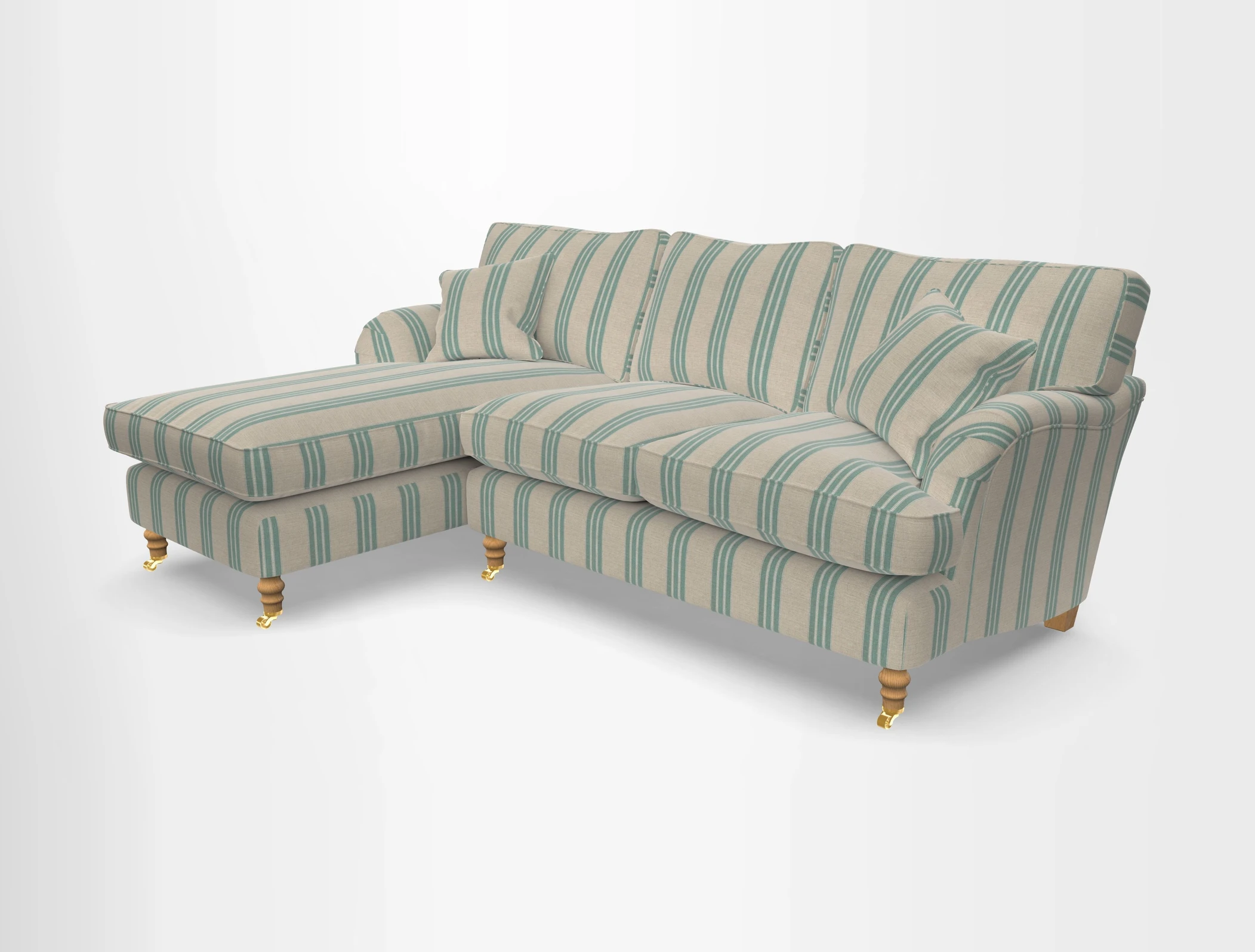 Alwinton chaise LHF in Floral Linen Lela Mystery