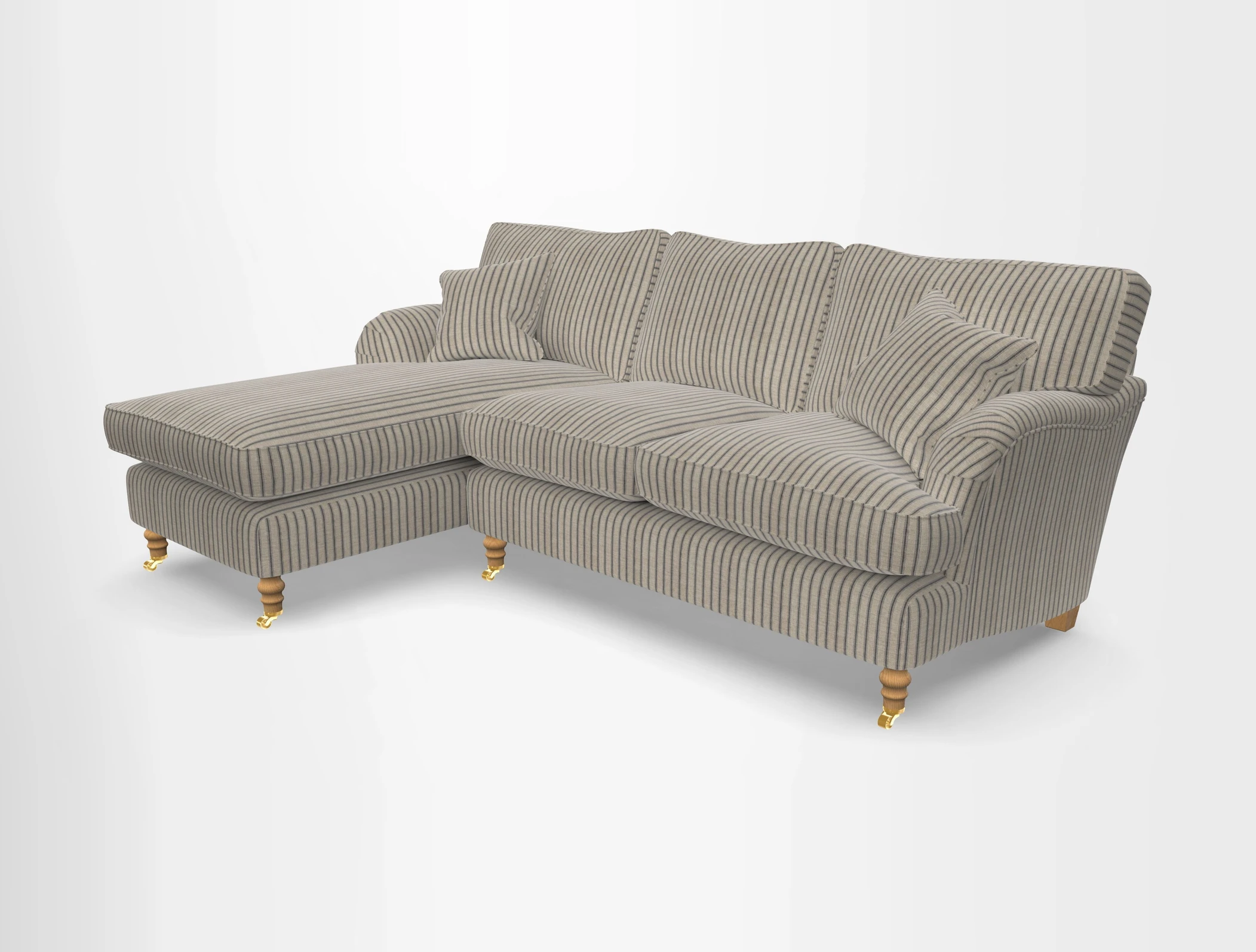 Alwinton chaise LHF in Floral Linen Lela Mystery