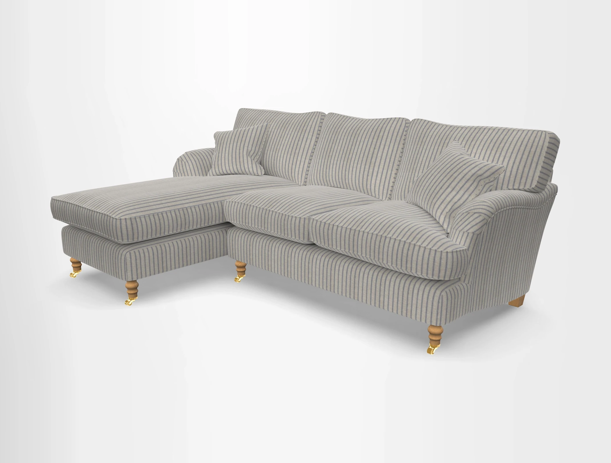 Alwinton chaise LHF in Floral Linen Lela Mystery
