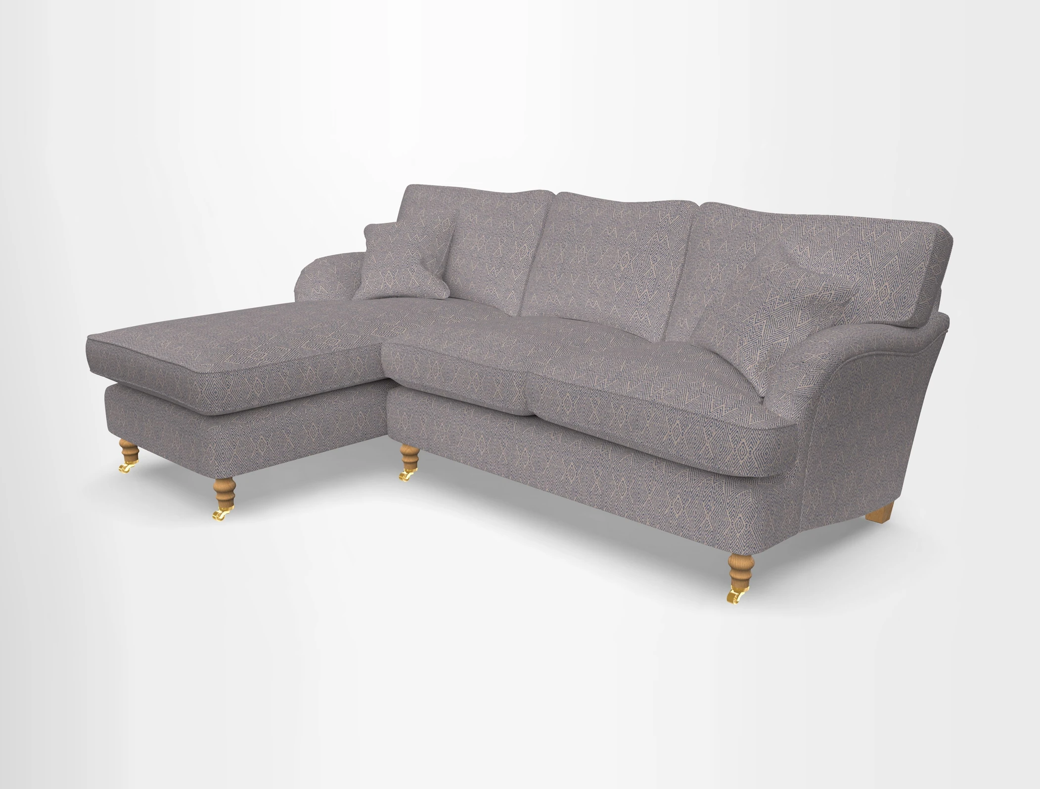 Alwinton chaise LHF in Floral Linen Lela Mystery