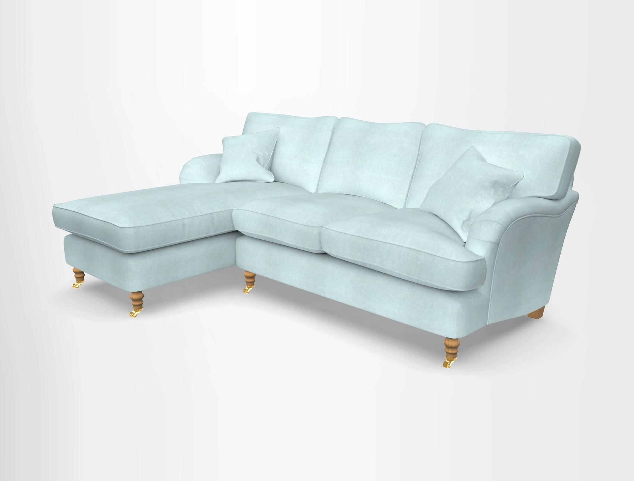 Alwinton chaise LHF in Floral Linen Lela Mystery