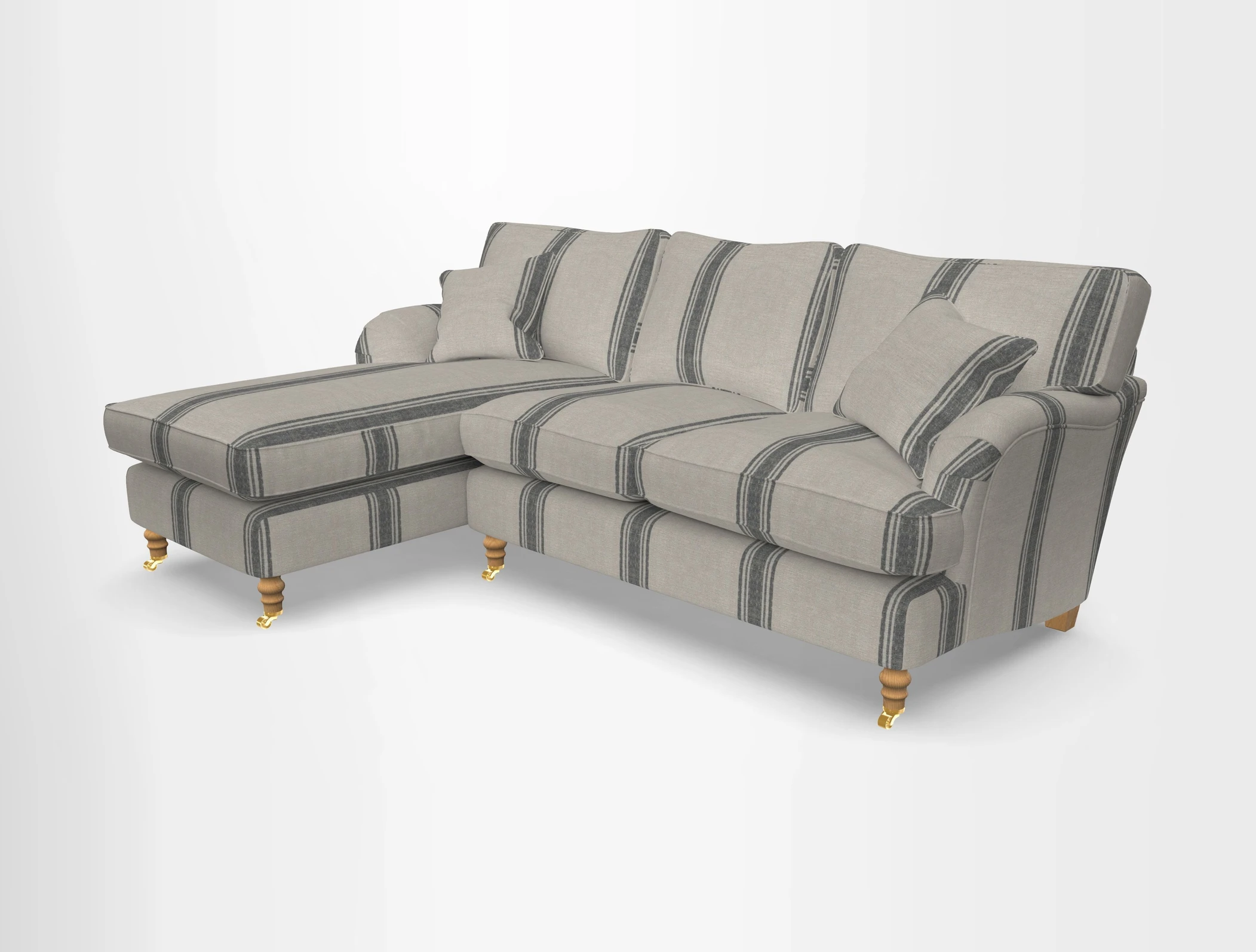 Alwinton chaise LHF in Floral Linen Lela Mystery