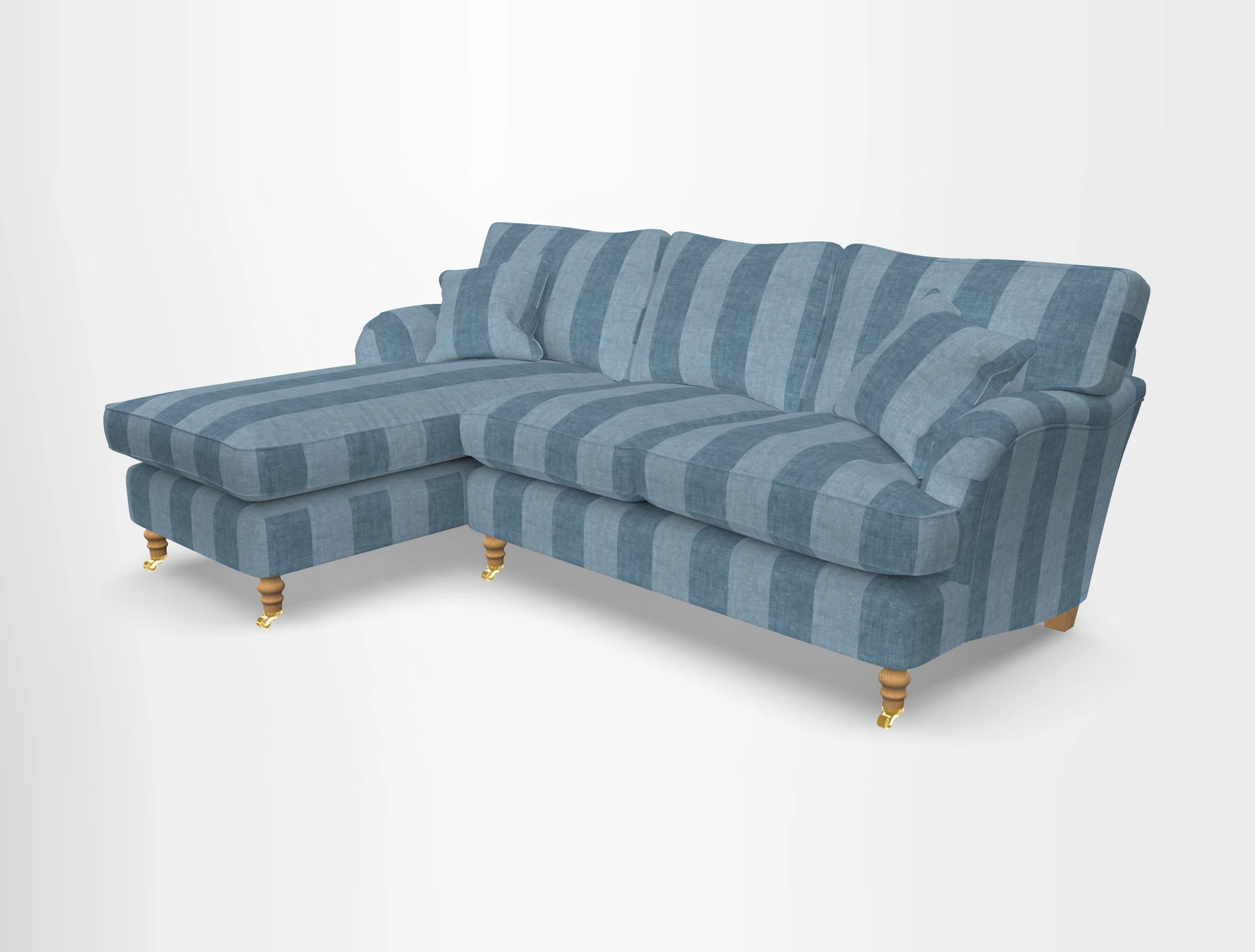 Alwinton chaise LHF in Floral Linen Lela Mystery