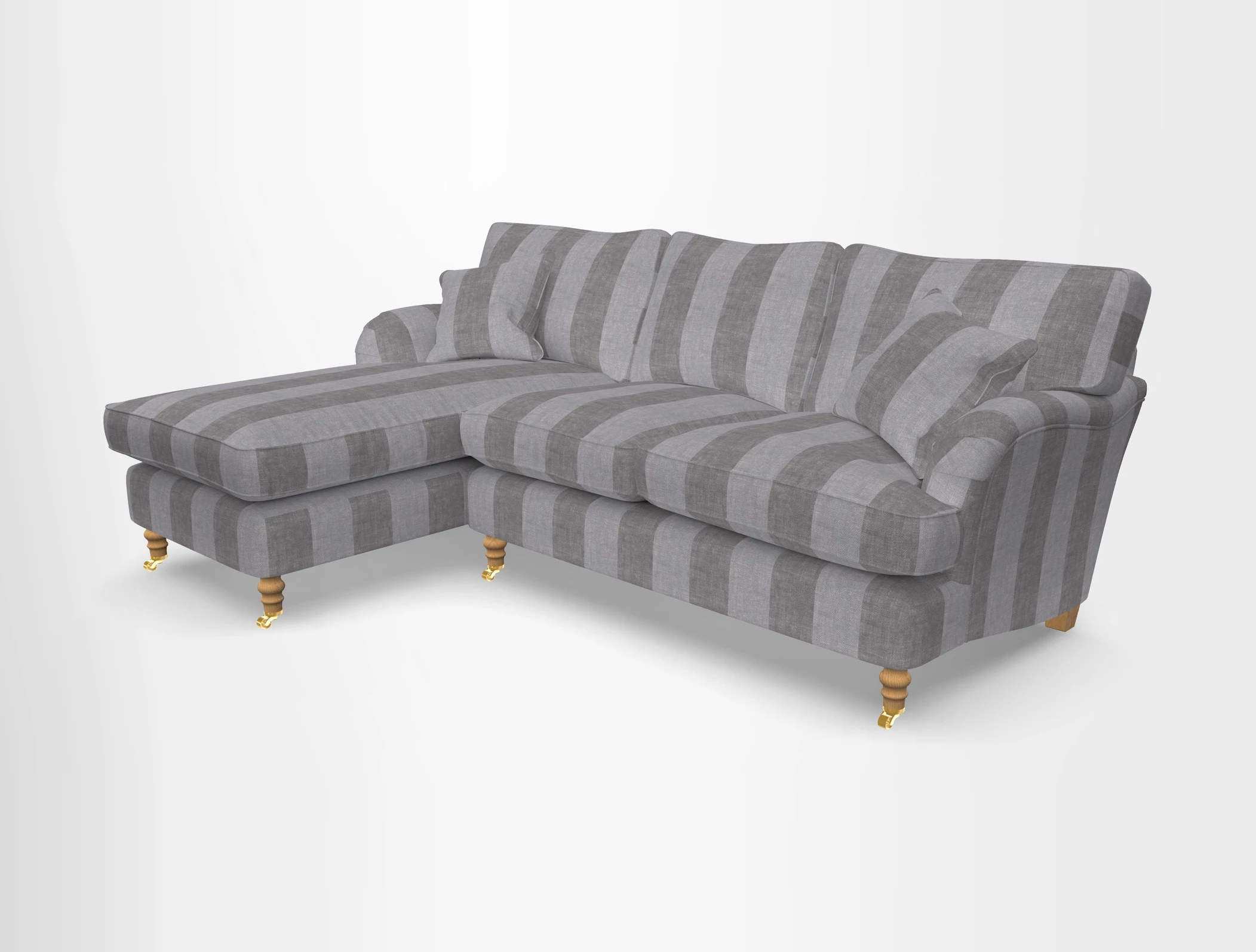 Alwinton chaise LHF in Floral Linen Lela Mystery