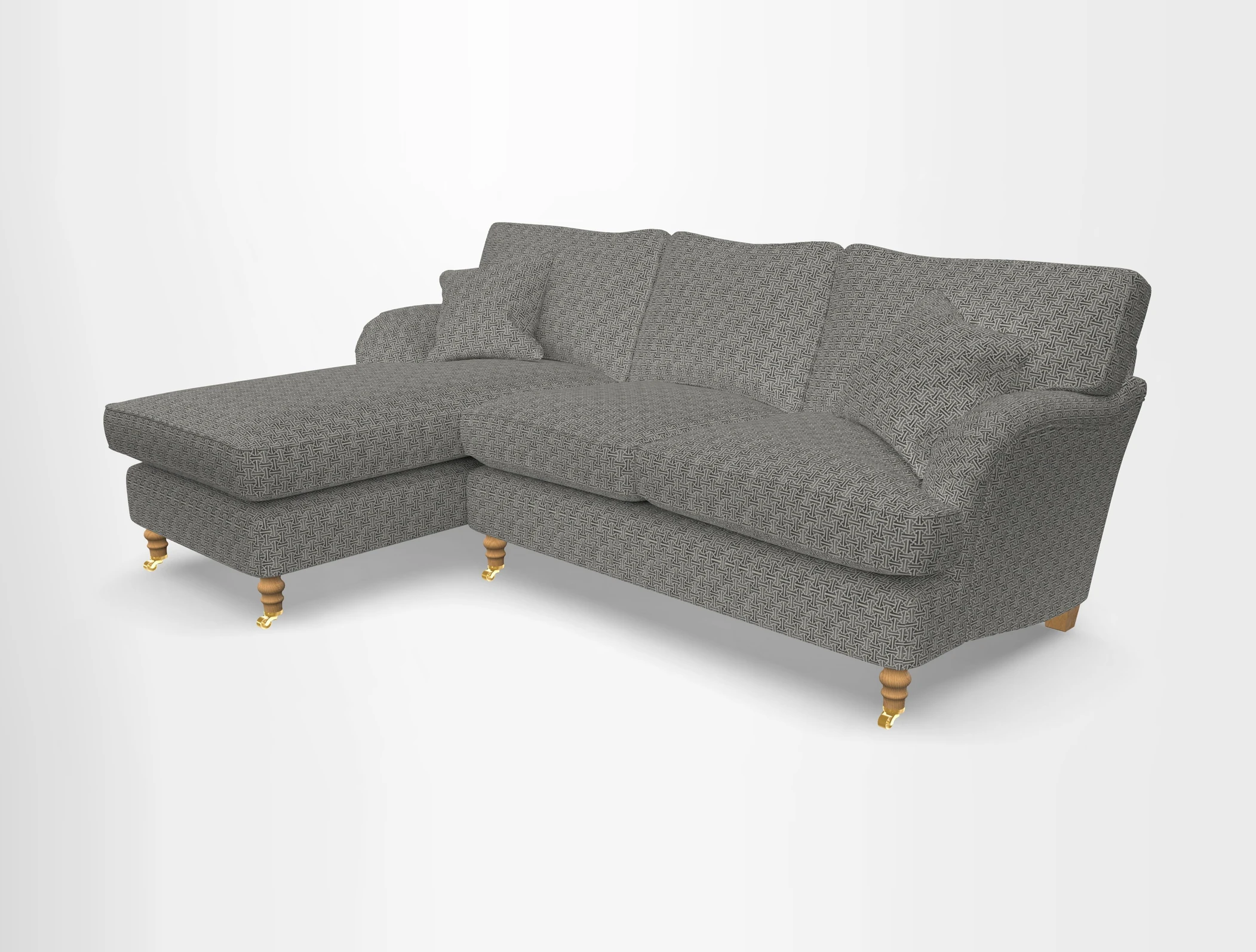 Alwinton chaise LHF in Floral Linen Lela Mystery