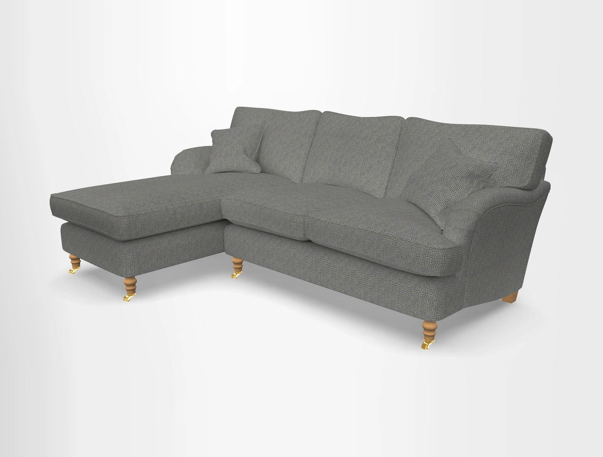 Alwinton chaise LHF in Floral Linen Lela Mystery