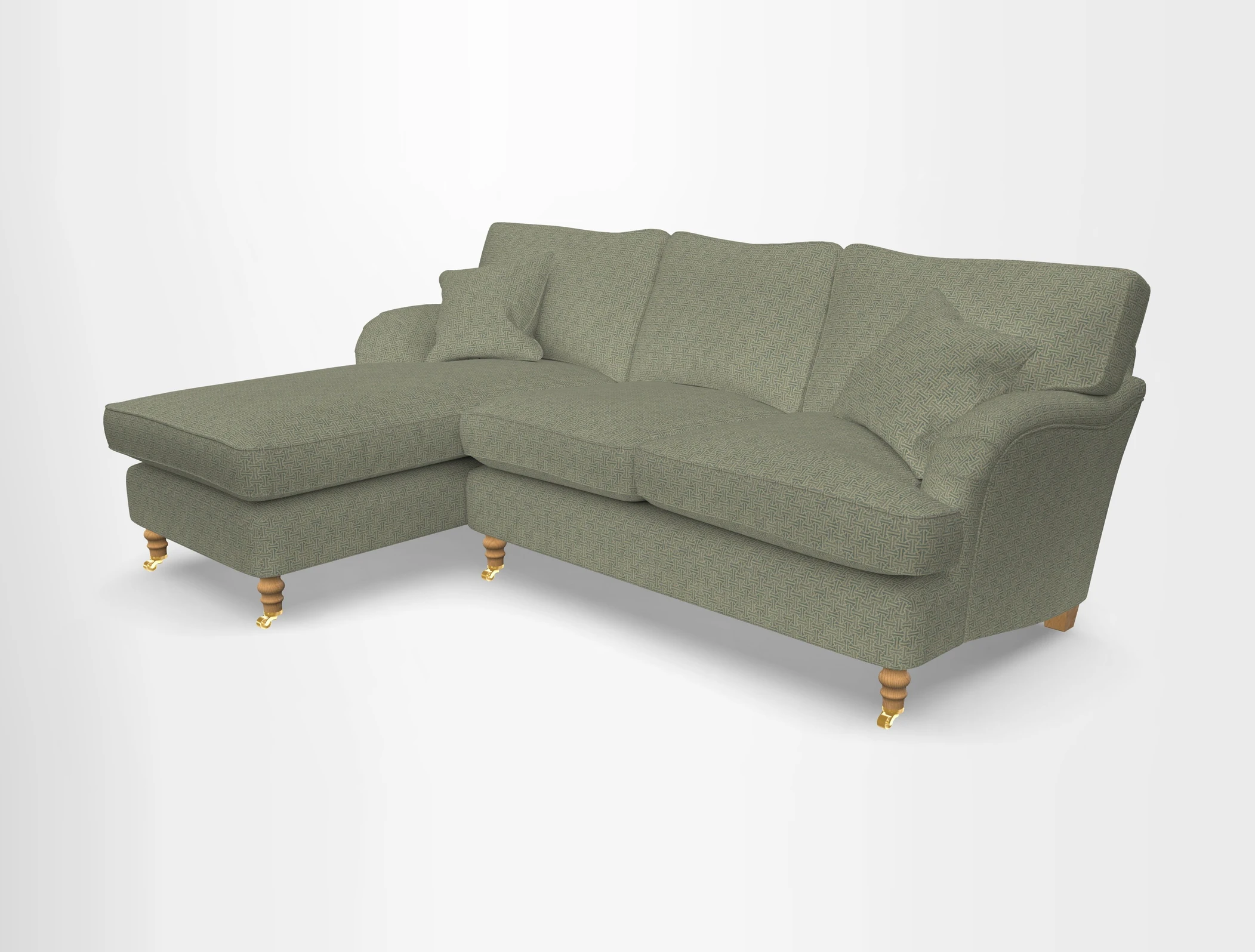 Alwinton chaise LHF in Floral Linen Lela Mystery