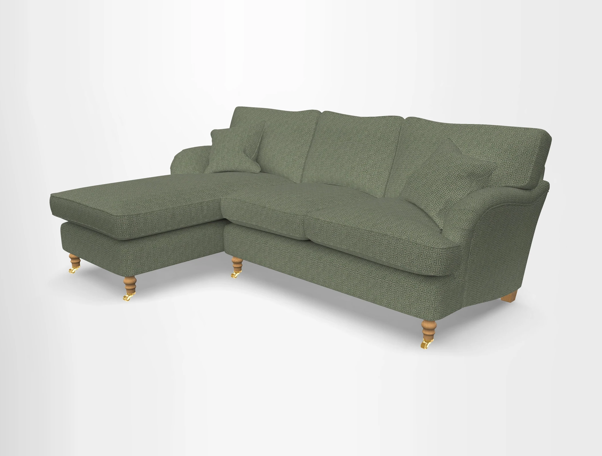 Alwinton chaise LHF in Floral Linen Lela Mystery