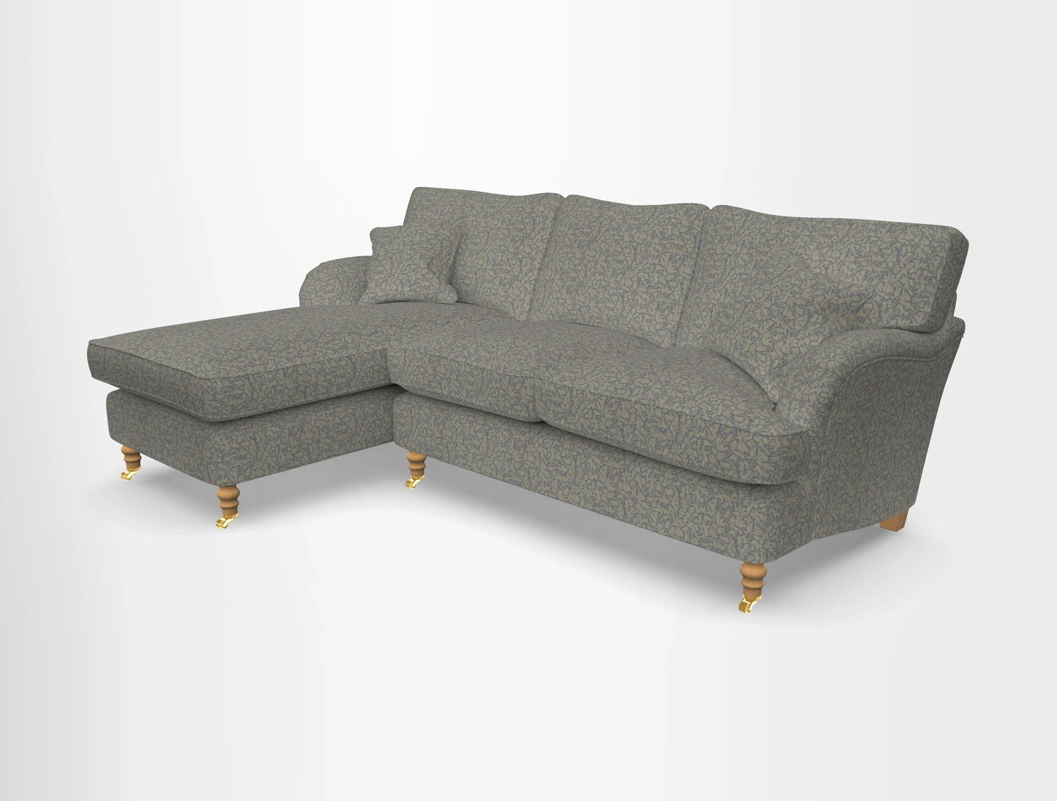 Alwinton chaise LHF in Floral Linen Lela Mystery