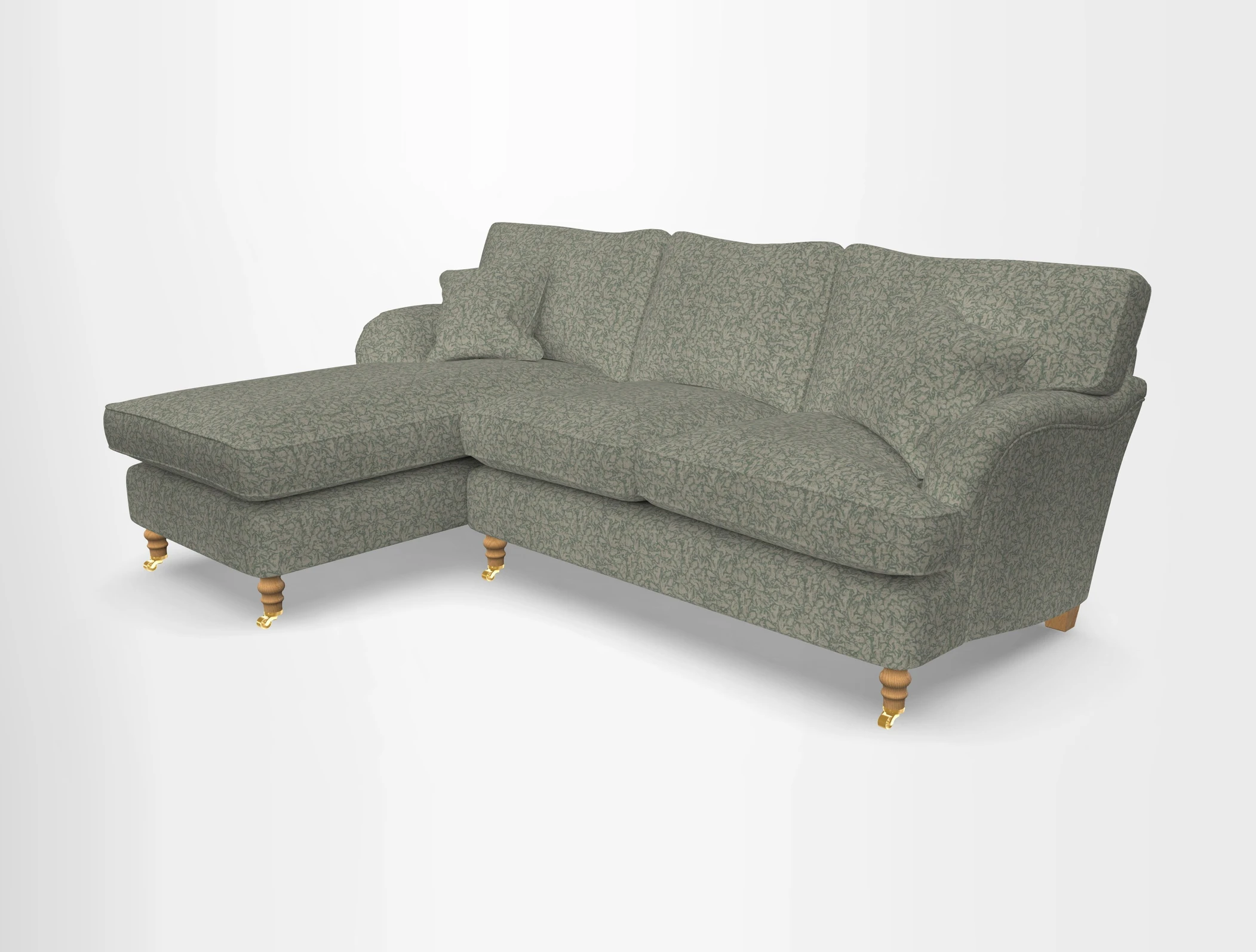 Alwinton chaise LHF in Floral Linen Lela Mystery