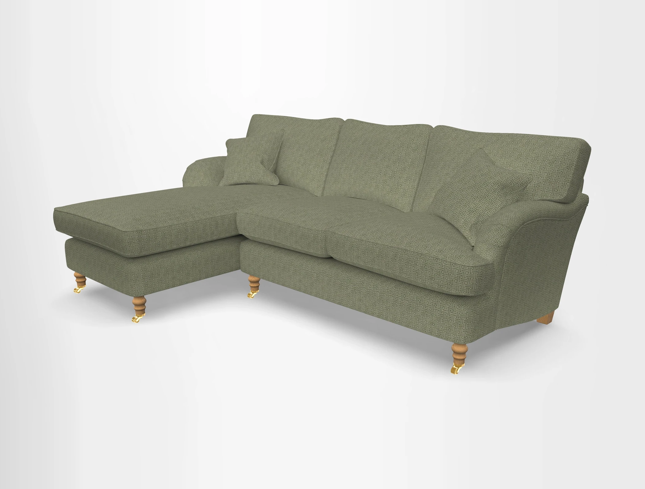 Alwinton chaise LHF in Floral Linen Lela Mystery