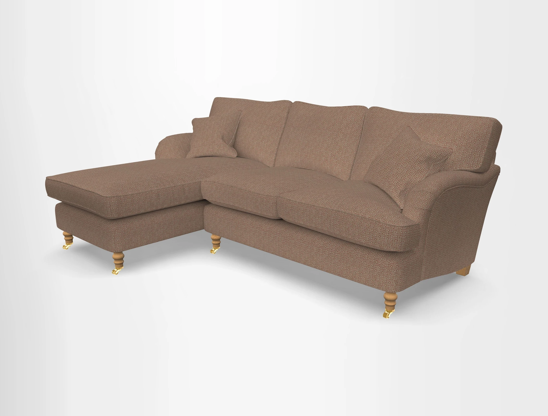 Alwinton chaise LHF in Floral Linen Lela Mystery