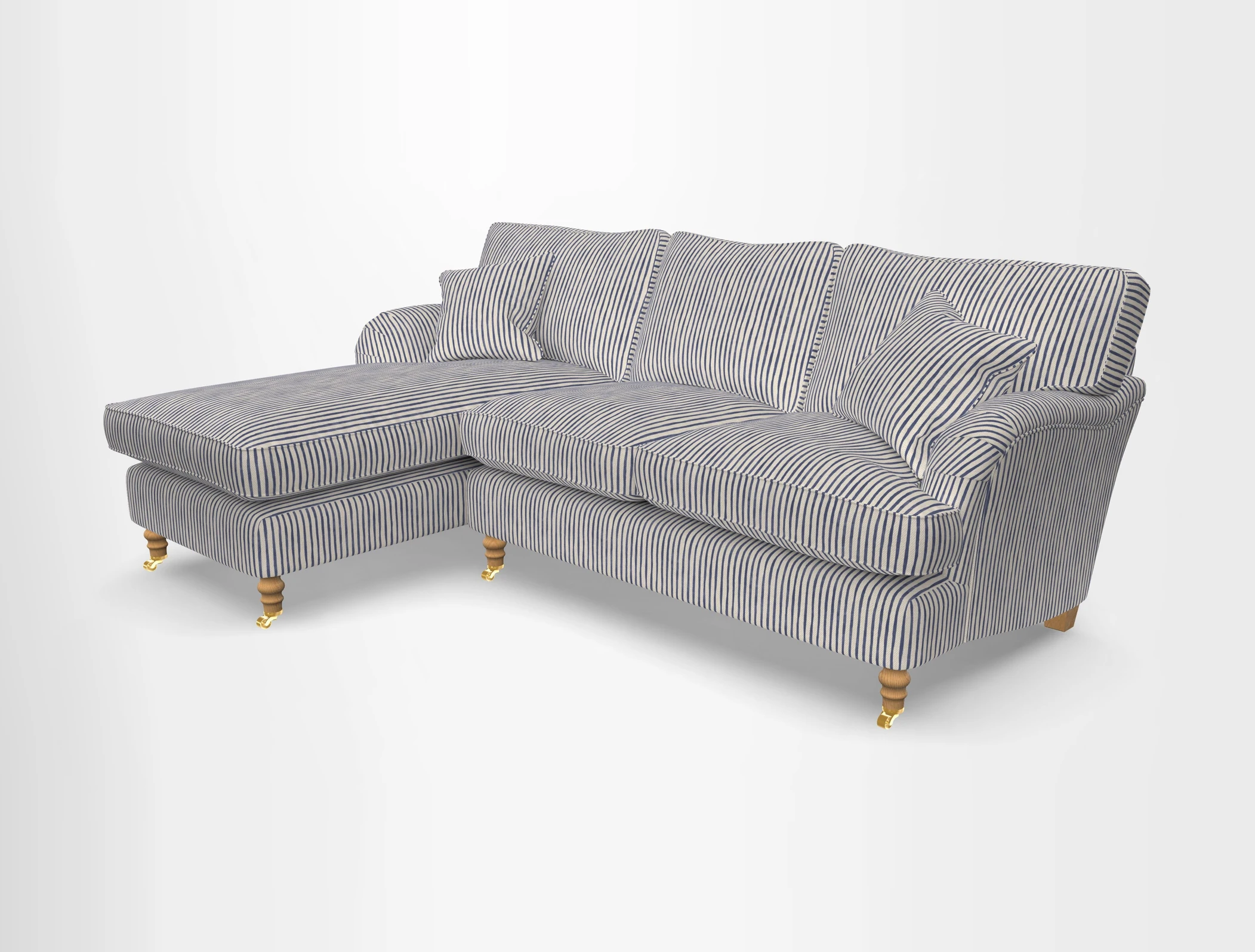 Alwinton chaise LHF in Floral Linen Lela Mystery