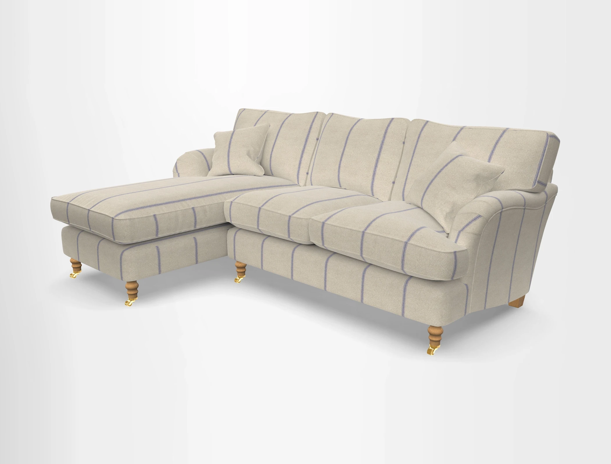 Alwinton chaise LHF in Floral Linen Lela Mystery