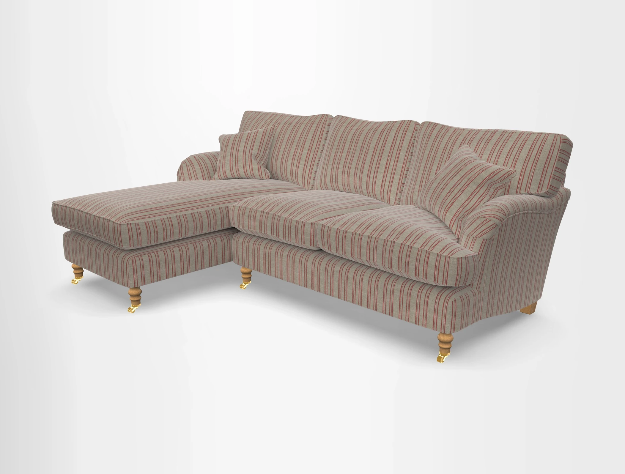 Alwinton chaise LHF in Floral Linen Lela Mystery