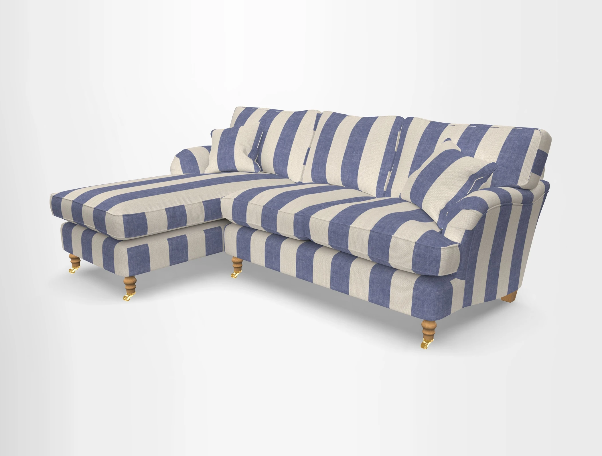 Alwinton chaise LHF in Floral Linen Lela Mystery