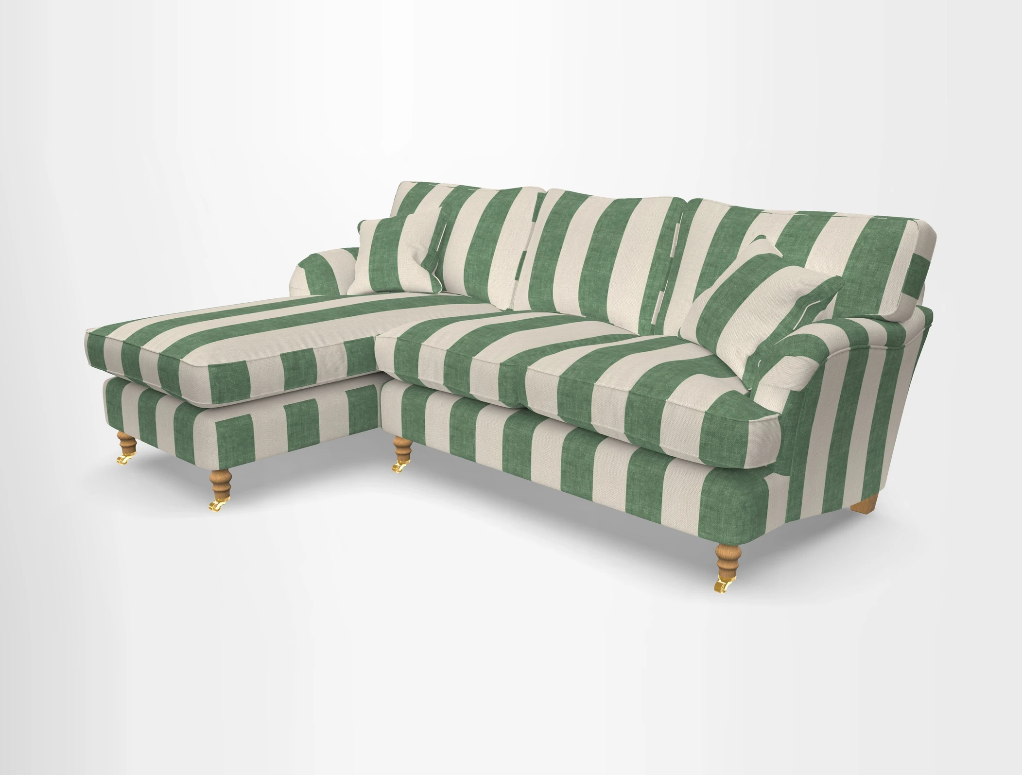 Alwinton chaise LHF in Floral Linen Lela Mystery
