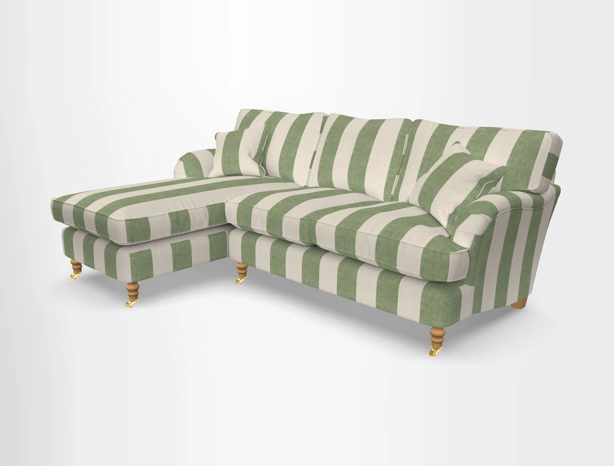 Alwinton chaise LHF in Floral Linen Lela Mystery