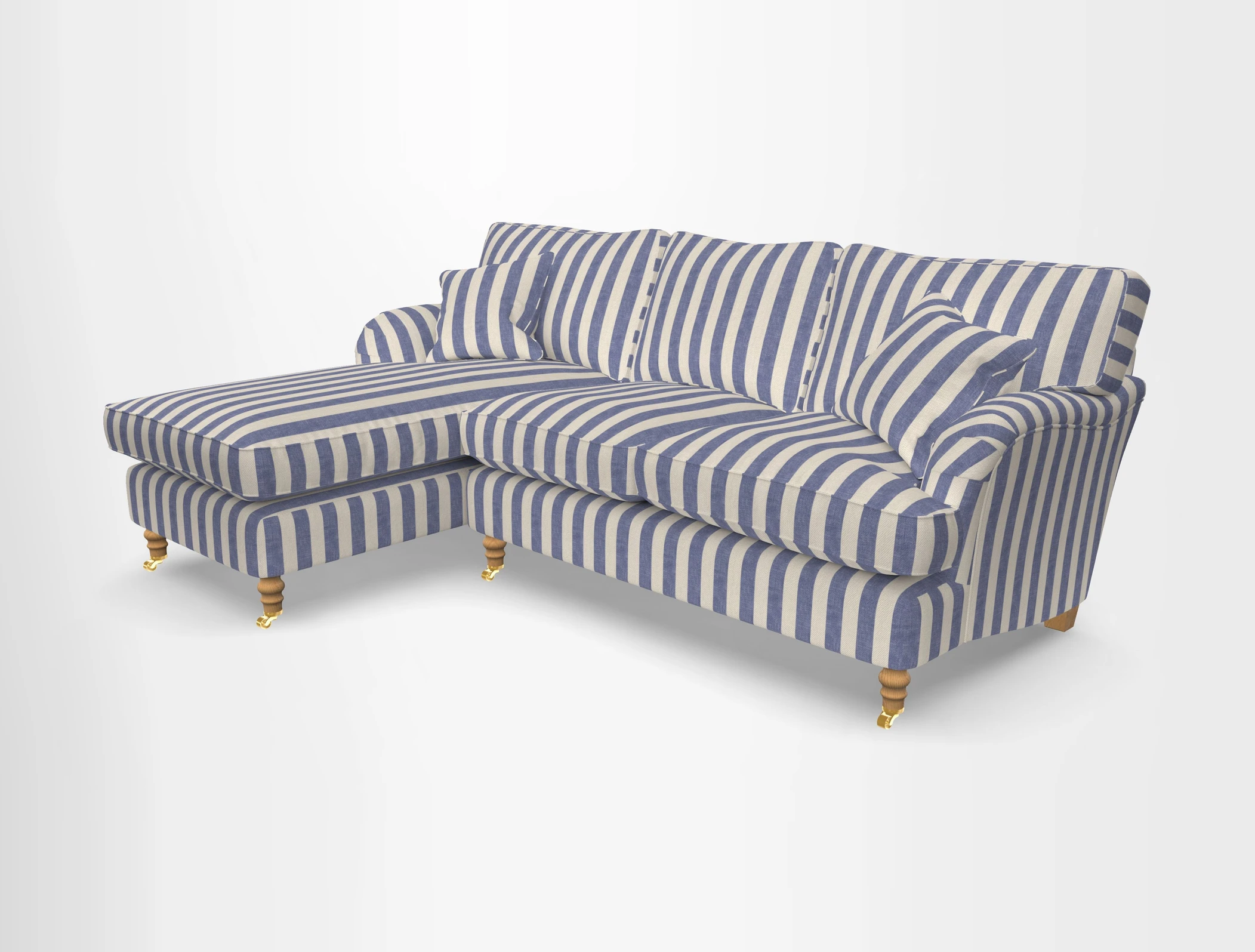 Alwinton chaise LHF in Floral Linen Lela Mystery