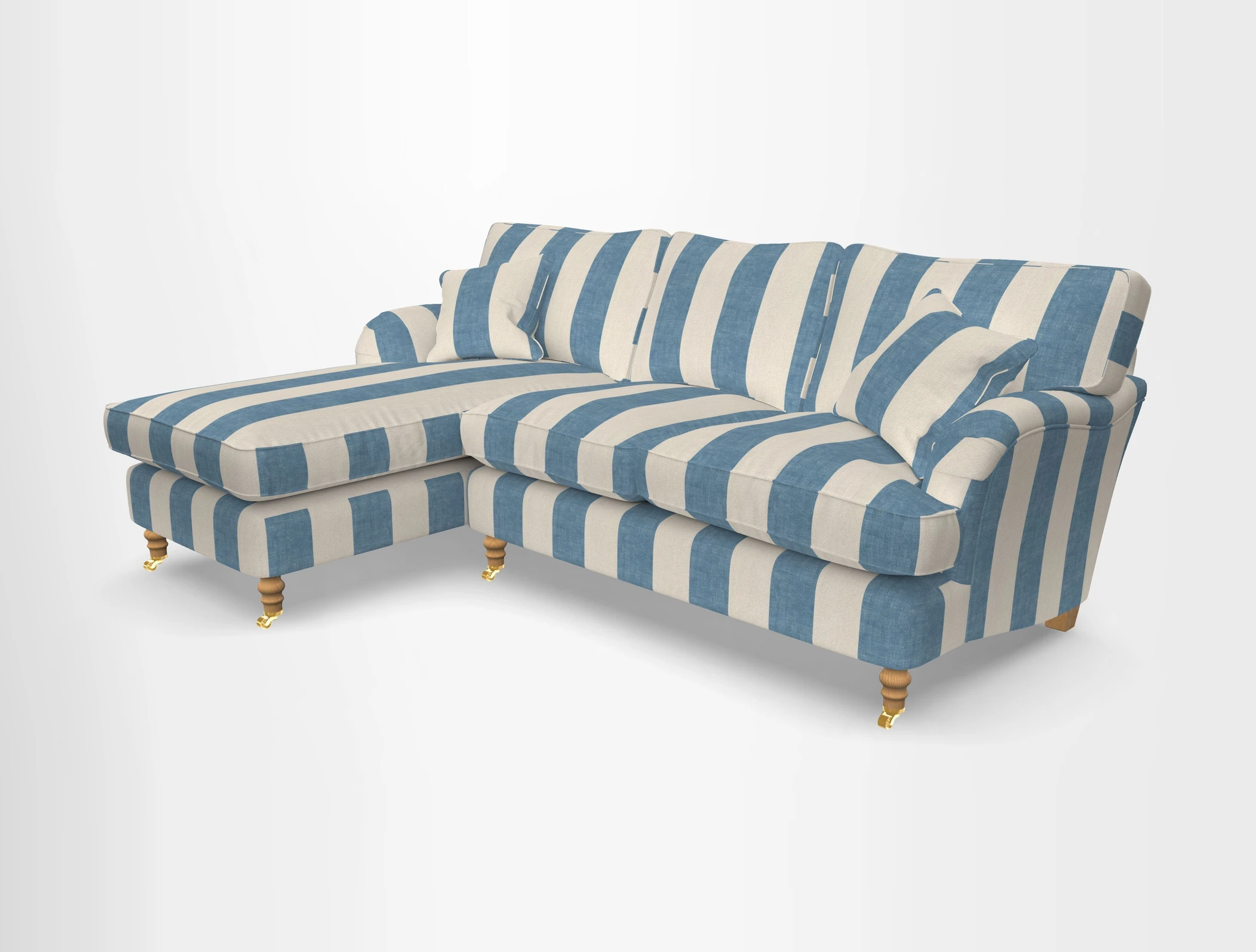Alwinton chaise LHF in Floral Linen Lela Mystery