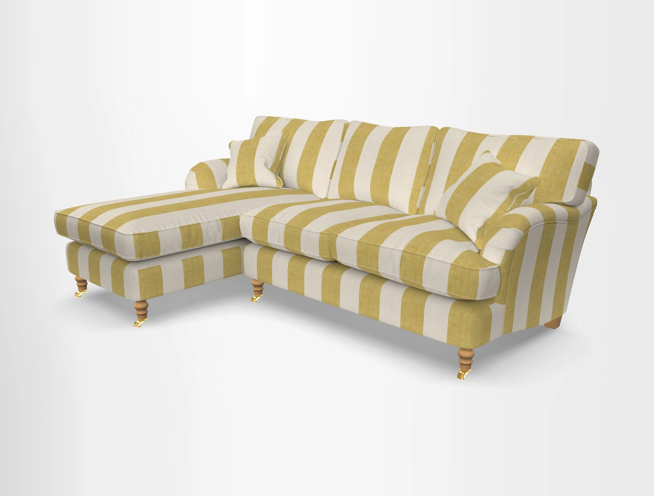 Alwinton chaise LHF in Floral Linen Lela Mystery
