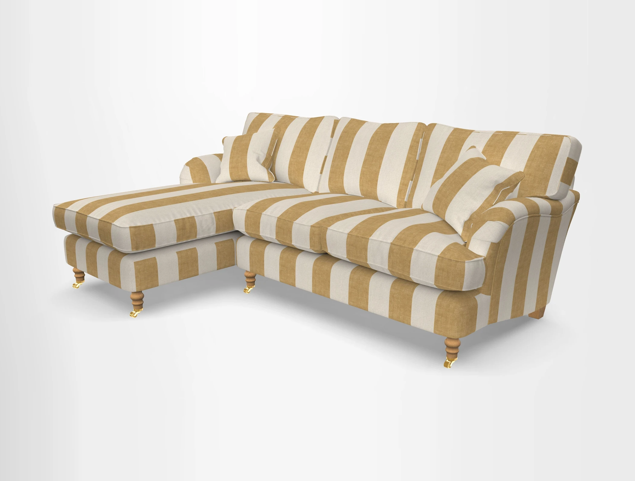 Alwinton chaise LHF in Floral Linen Lela Mystery