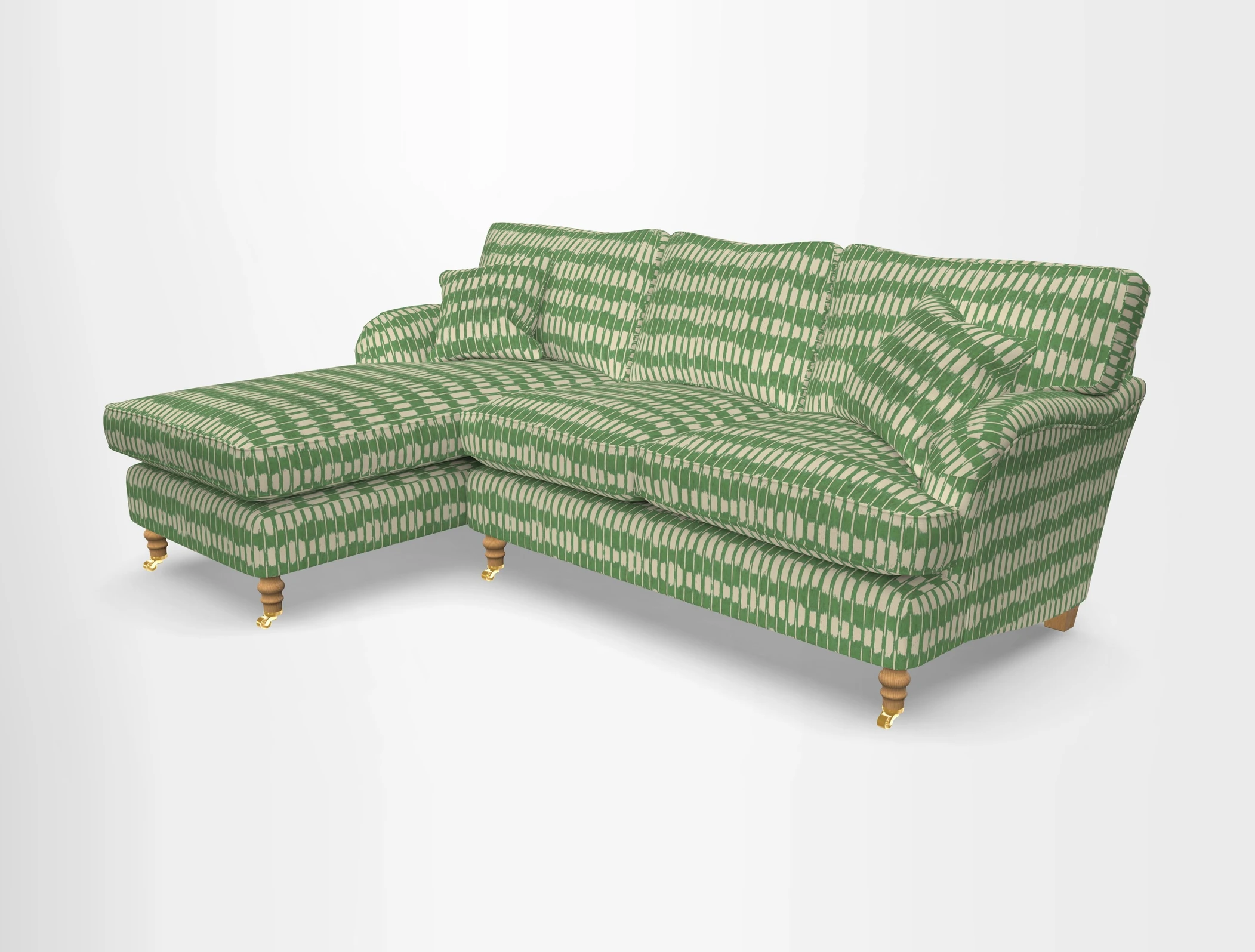 Alwinton chaise LHF in Floral Linen Lela Mystery