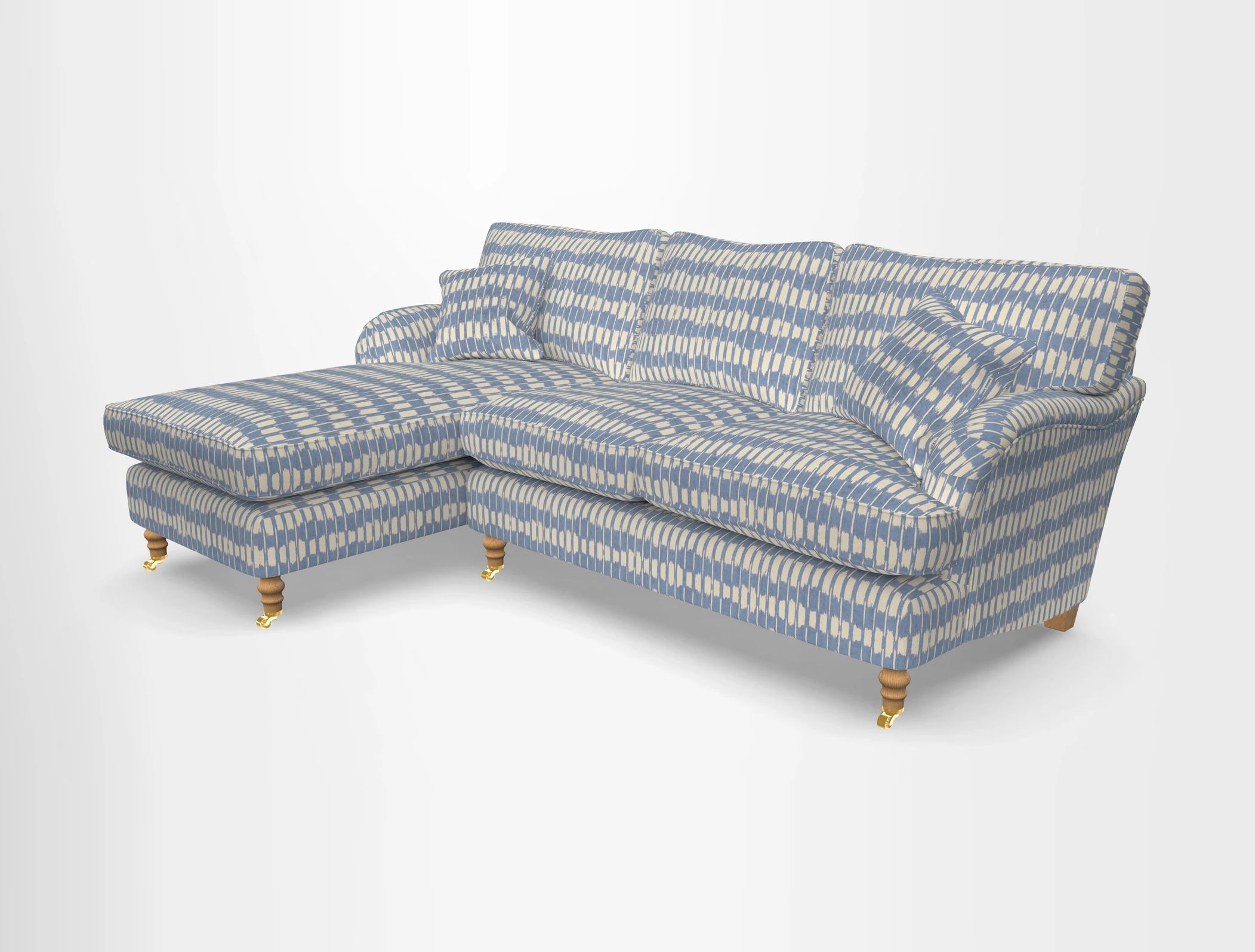 Alwinton chaise LHF in Floral Linen Lela Mystery