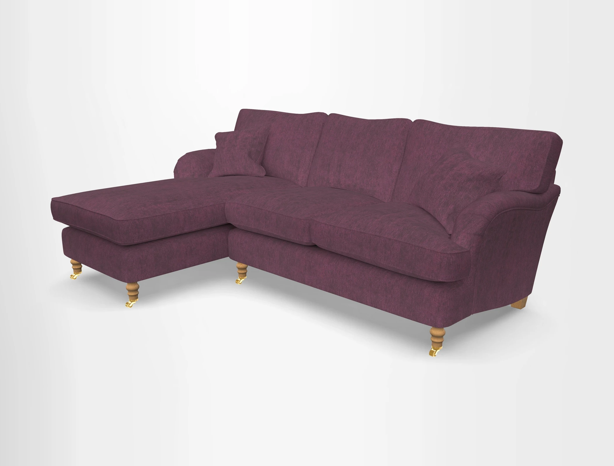 Alwinton chaise LHF in Floral Linen Lela Mystery