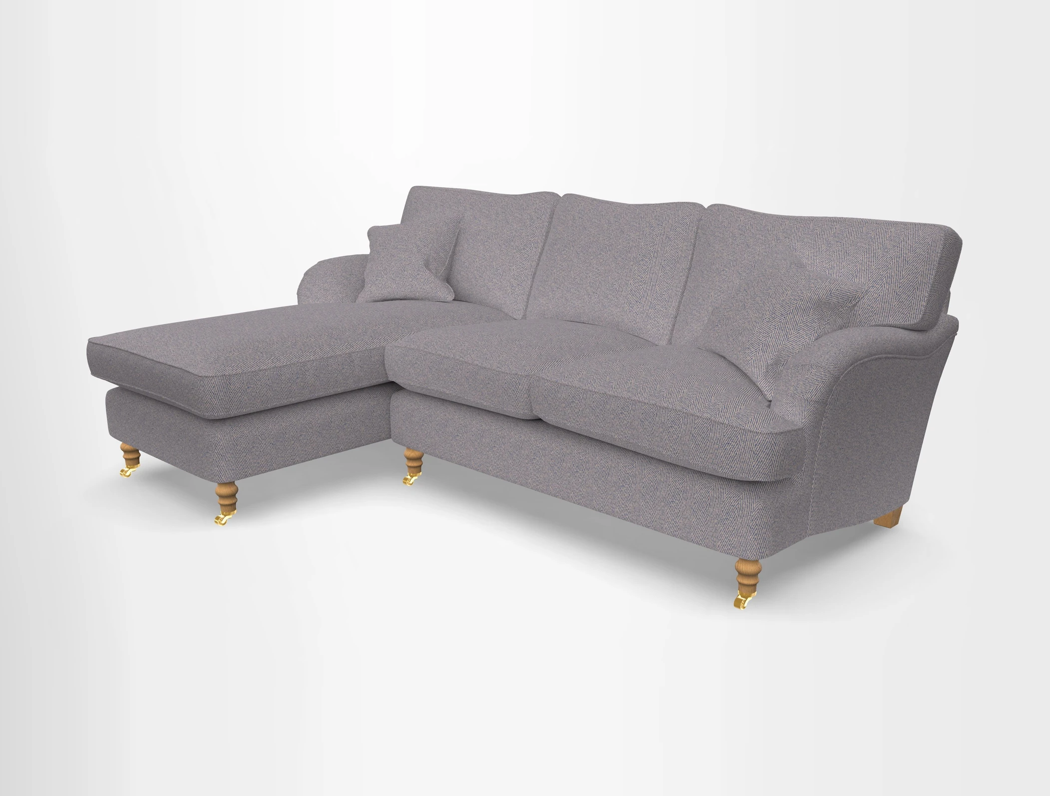 Alwinton chaise LHF in Floral Linen Lela Mystery