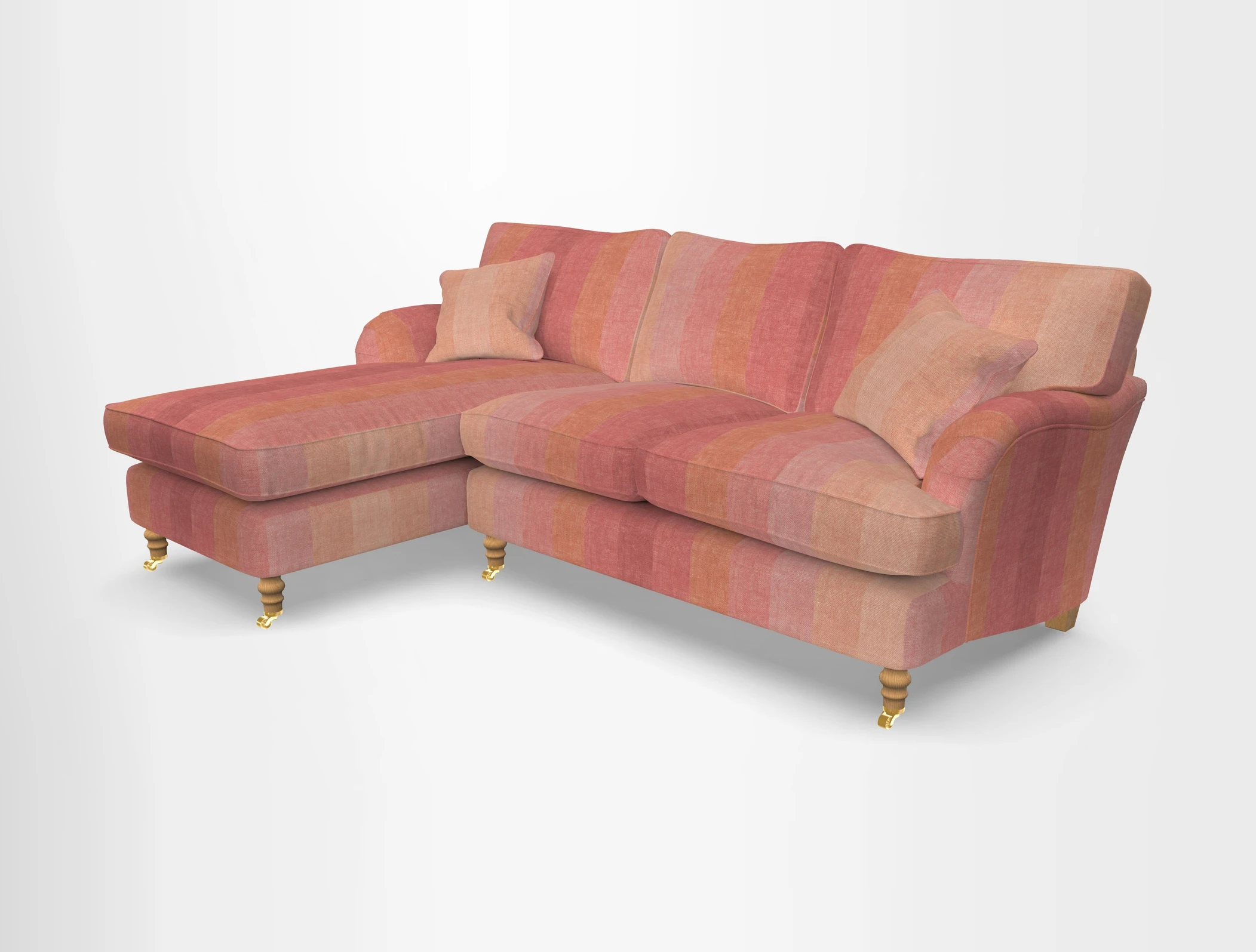 Alwinton chaise LHF in Floral Linen Lela Mystery
