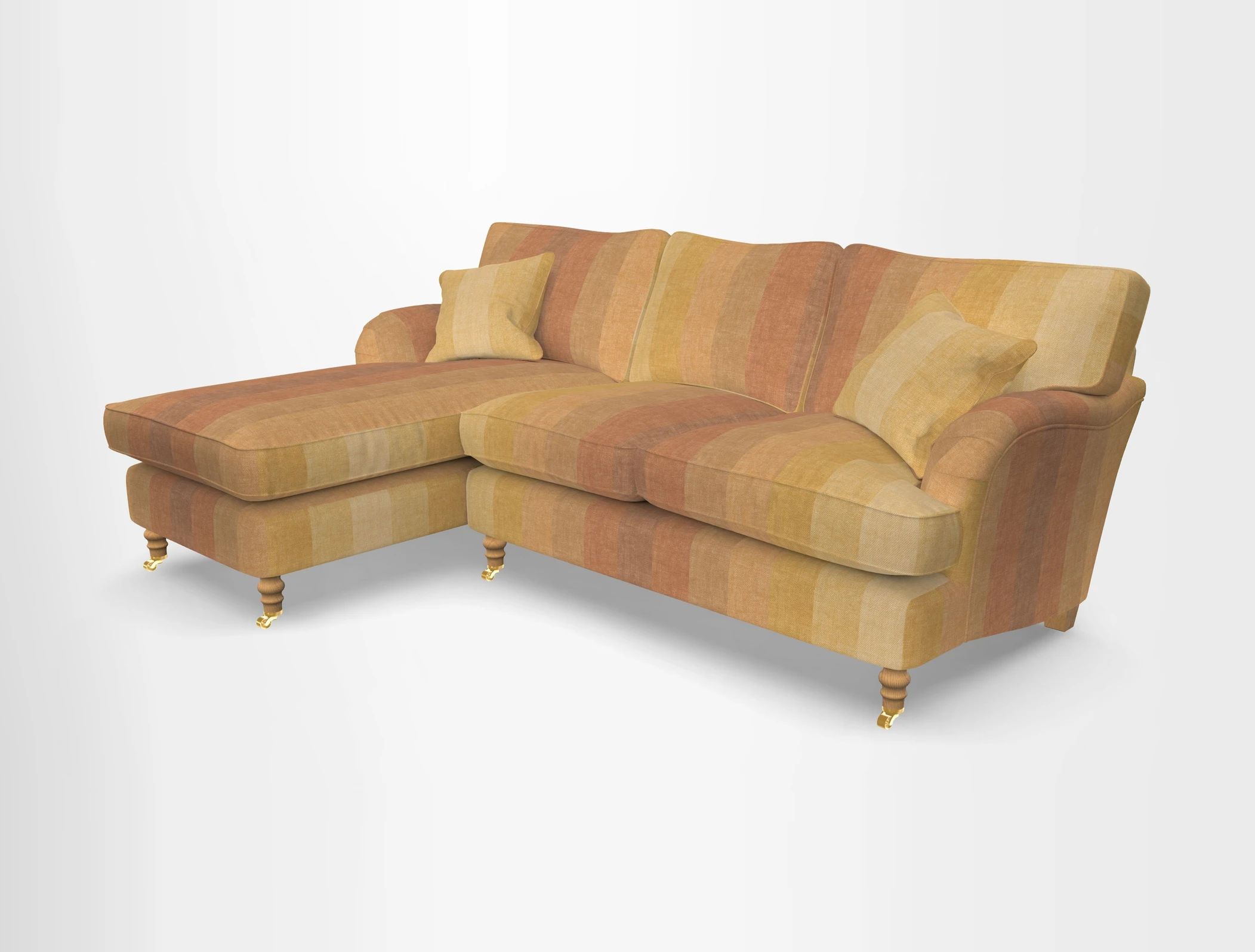 Alwinton chaise LHF in Floral Linen Lela Mystery