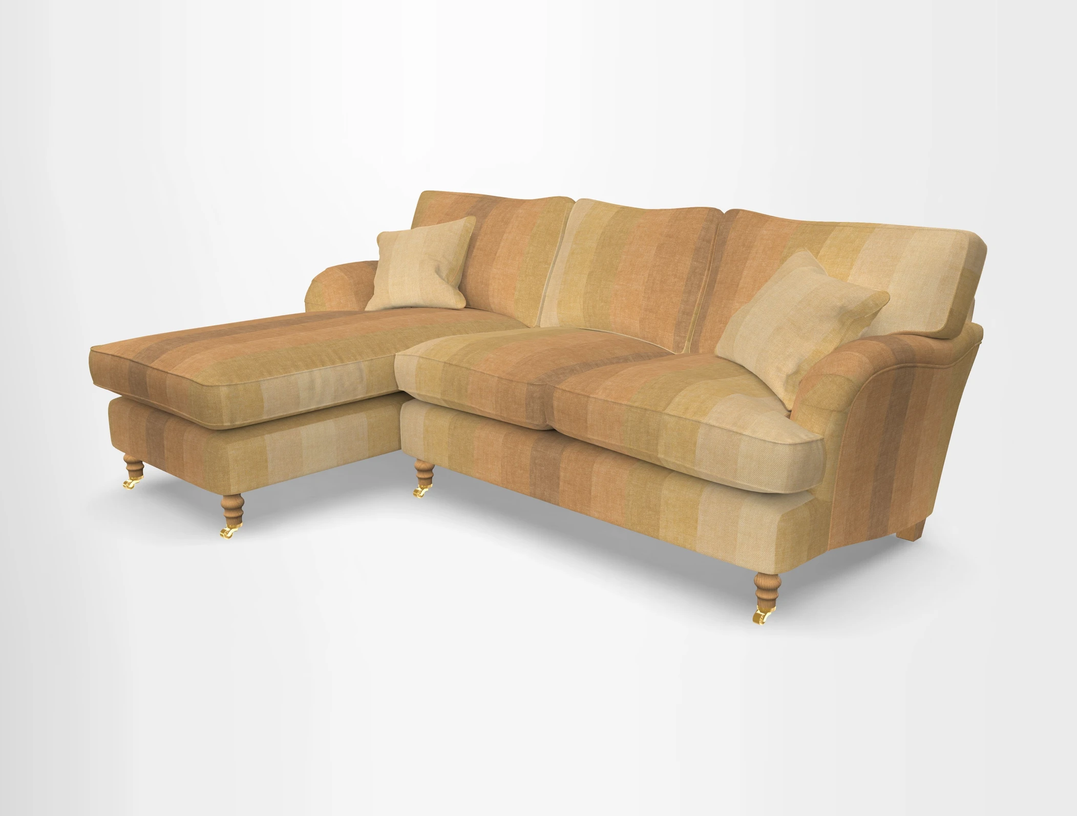 Alwinton chaise LHF in Floral Linen Lela Mystery