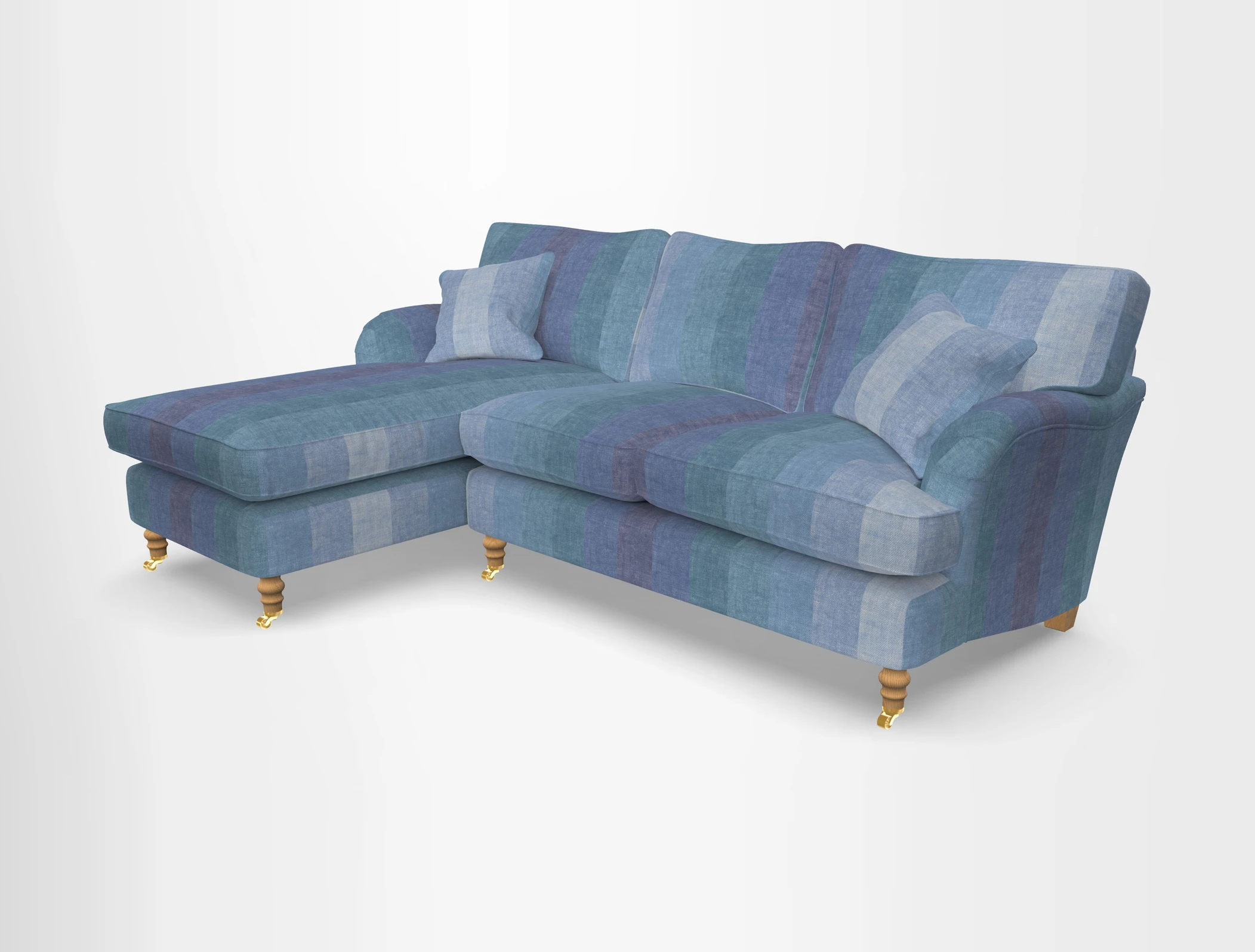Alwinton chaise LHF in Floral Linen Lela Mystery