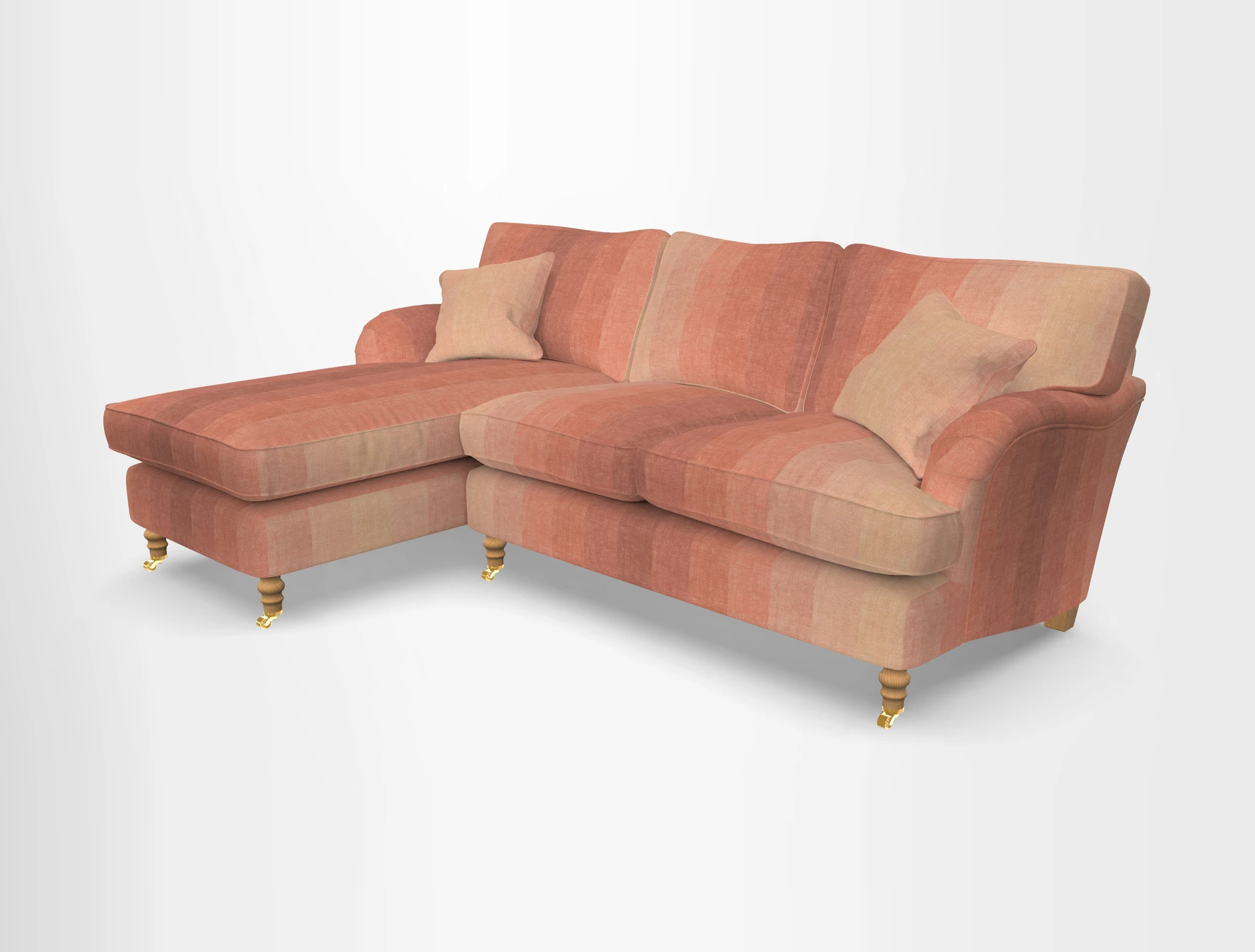 Alwinton chaise LHF in Floral Linen Lela Mystery