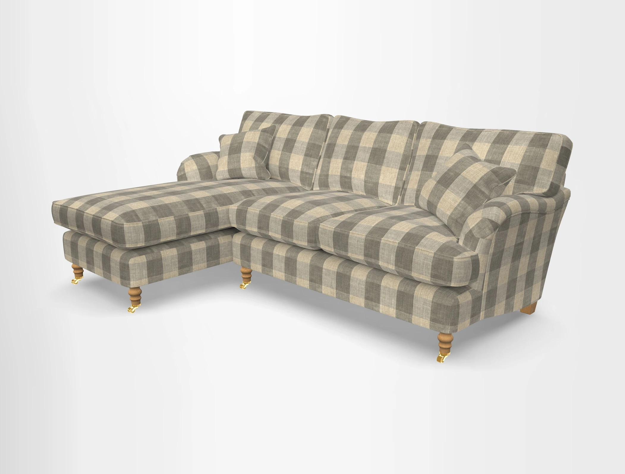 Alwinton chaise LHF in Floral Linen Lela Mystery