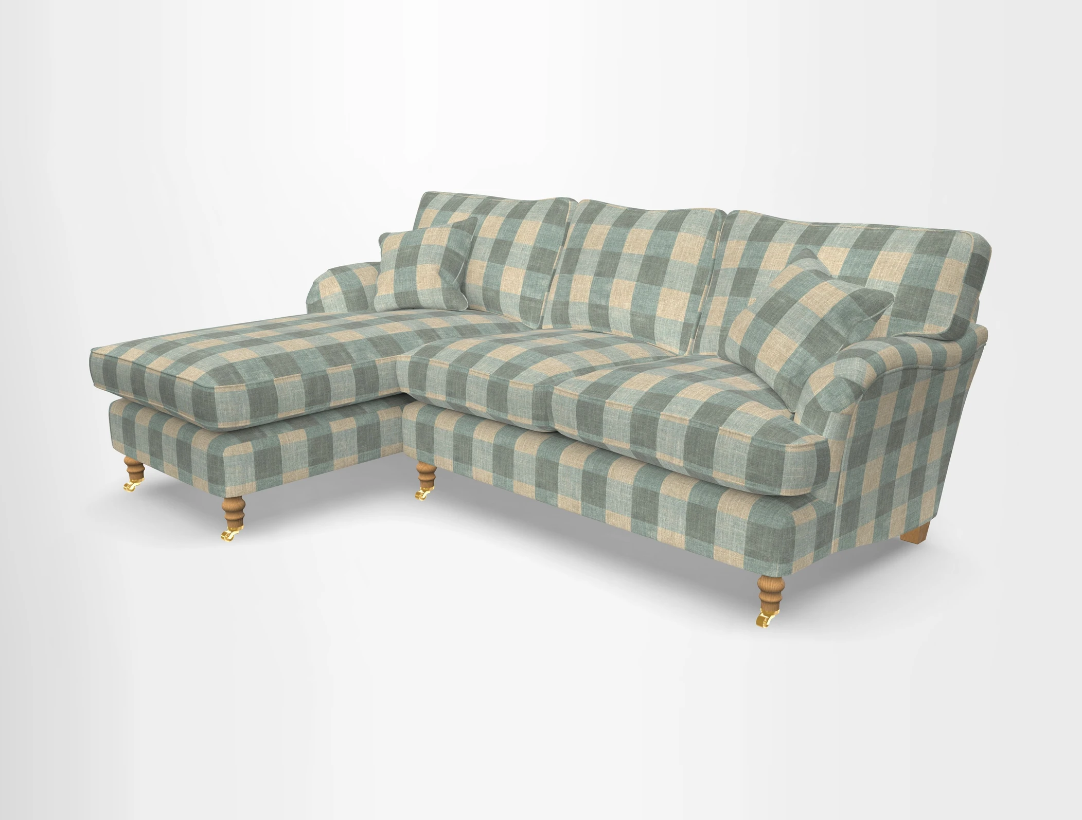 Alwinton chaise LHF in Floral Linen Lela Mystery