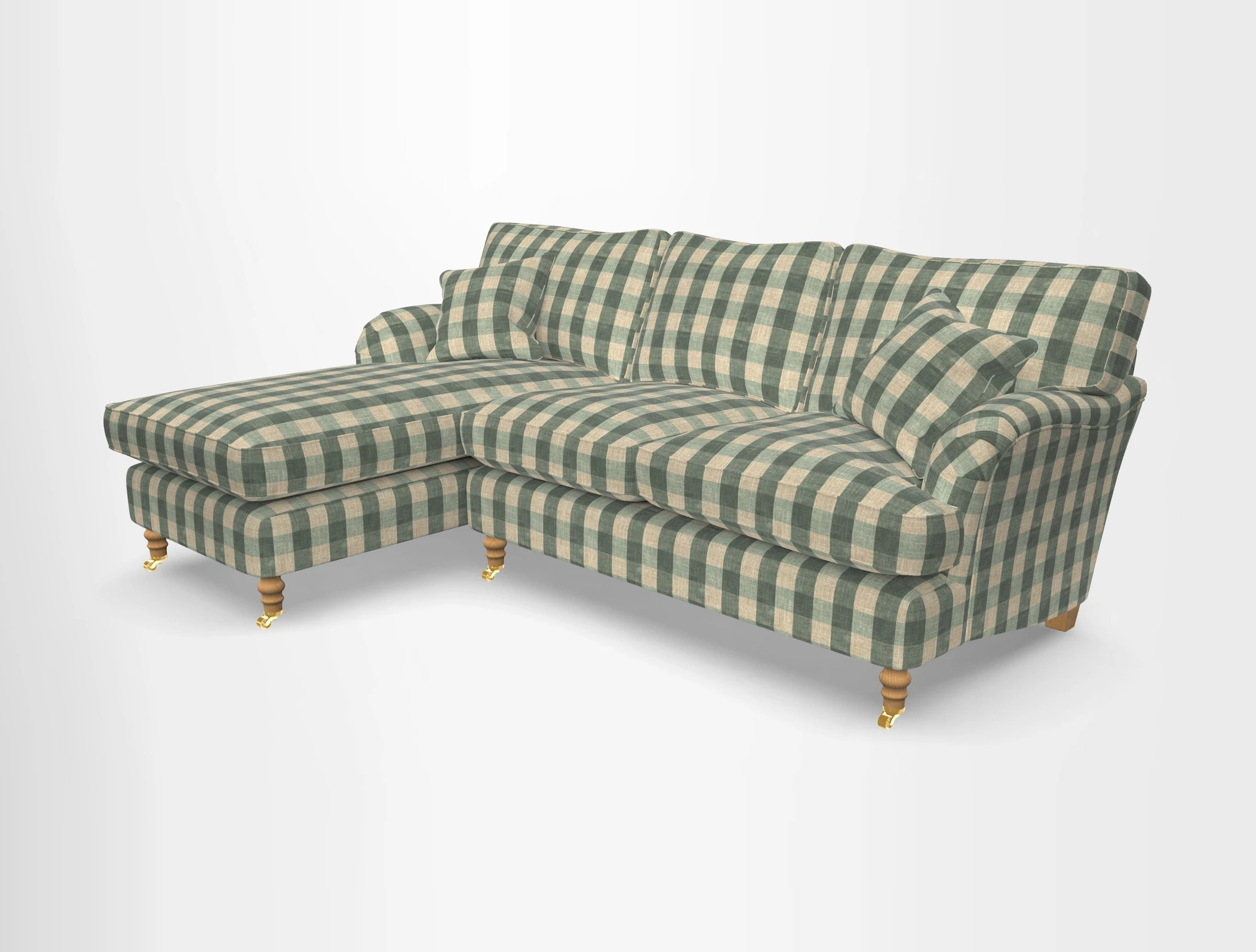 Alwinton chaise LHF in Floral Linen Lela Mystery