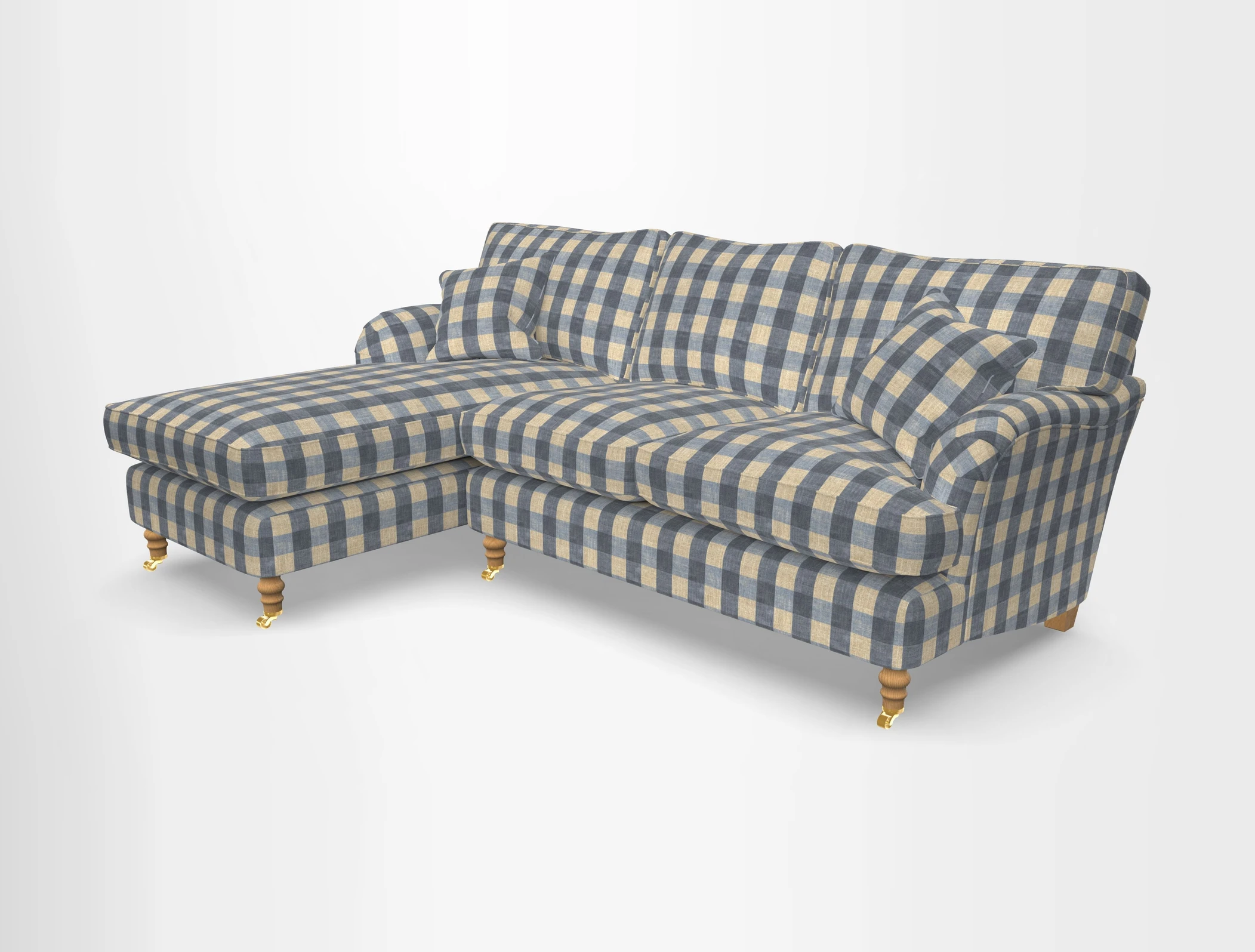 Alwinton chaise LHF in Floral Linen Lela Mystery