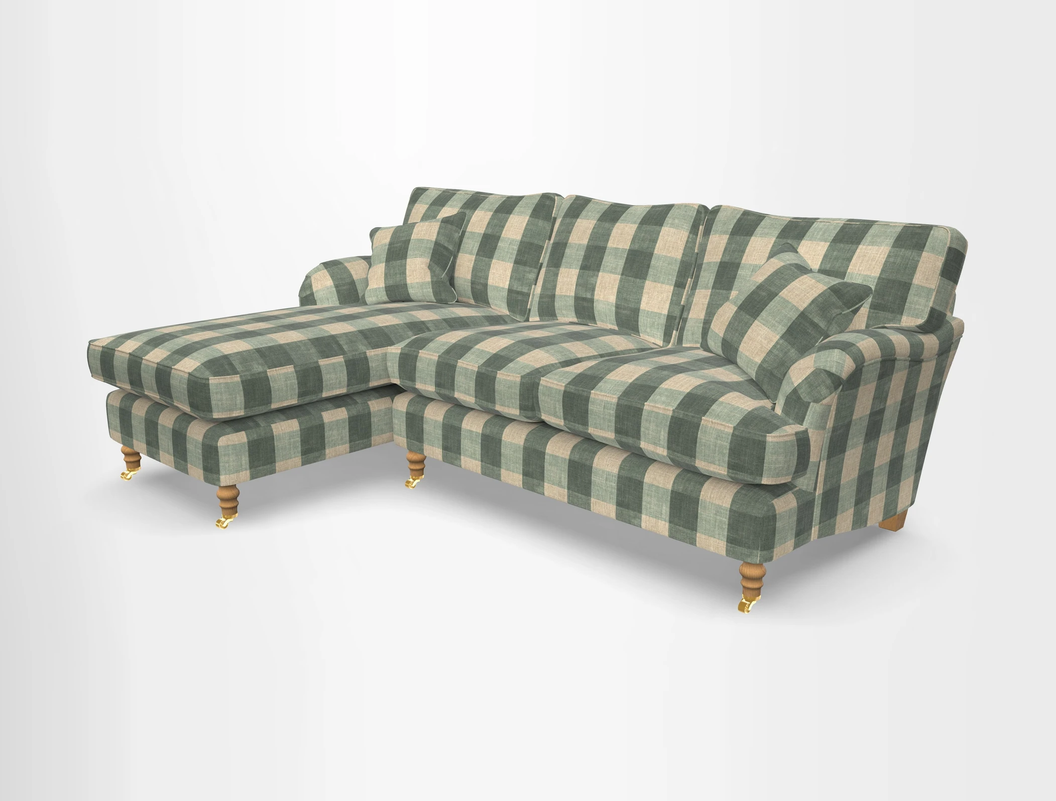 Alwinton chaise LHF in Floral Linen Lela Mystery