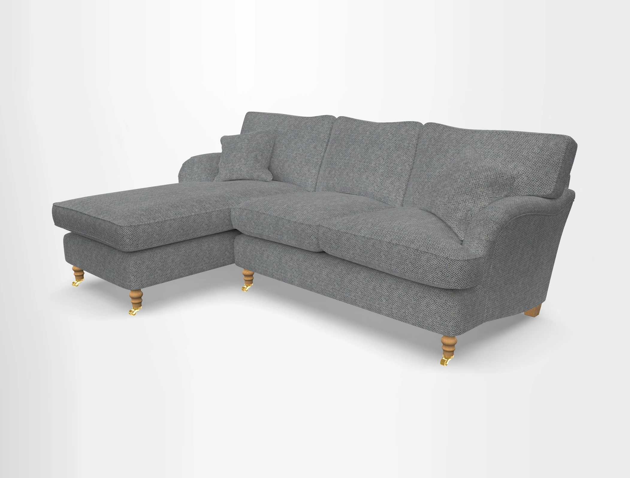 Alwinton chaise LHF in Floral Linen Lela Mystery