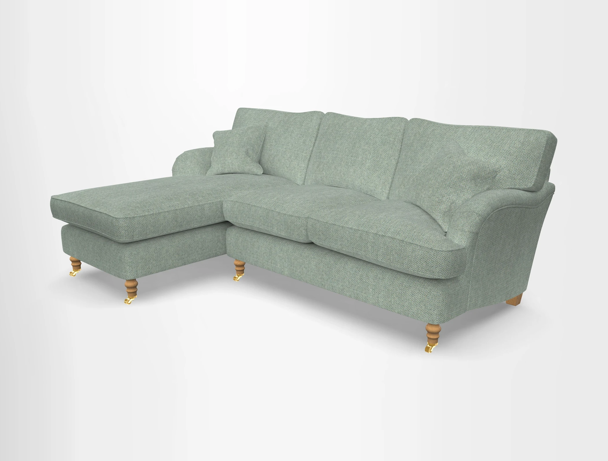 Alwinton chaise LHF in Floral Linen Lela Mystery