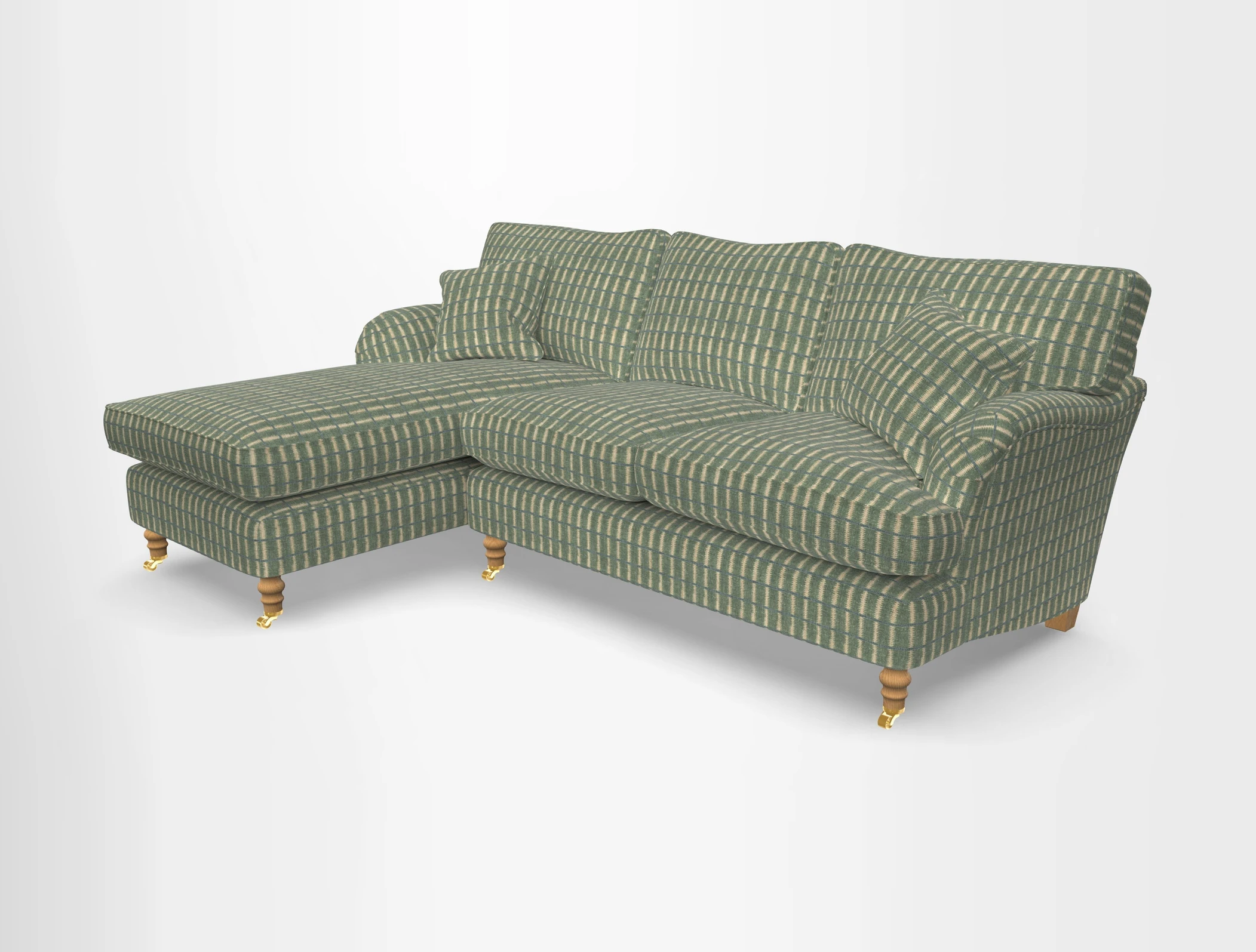 Alwinton chaise LHF in Floral Linen Lela Mystery