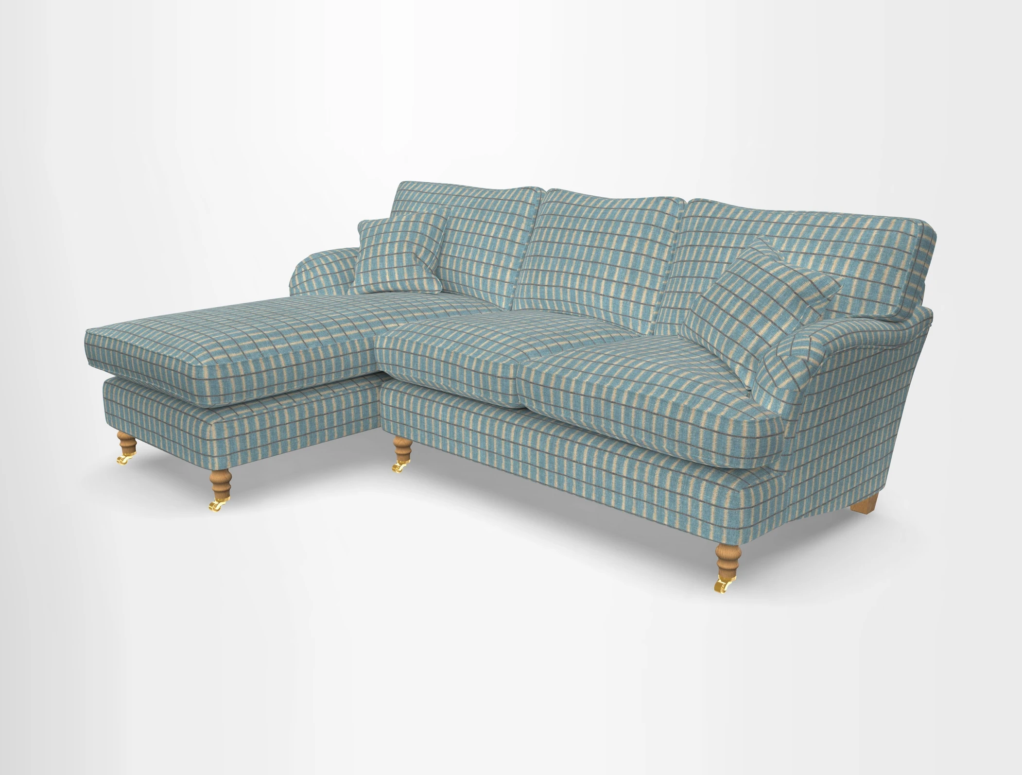 Alwinton chaise LHF in Floral Linen Lela Mystery
