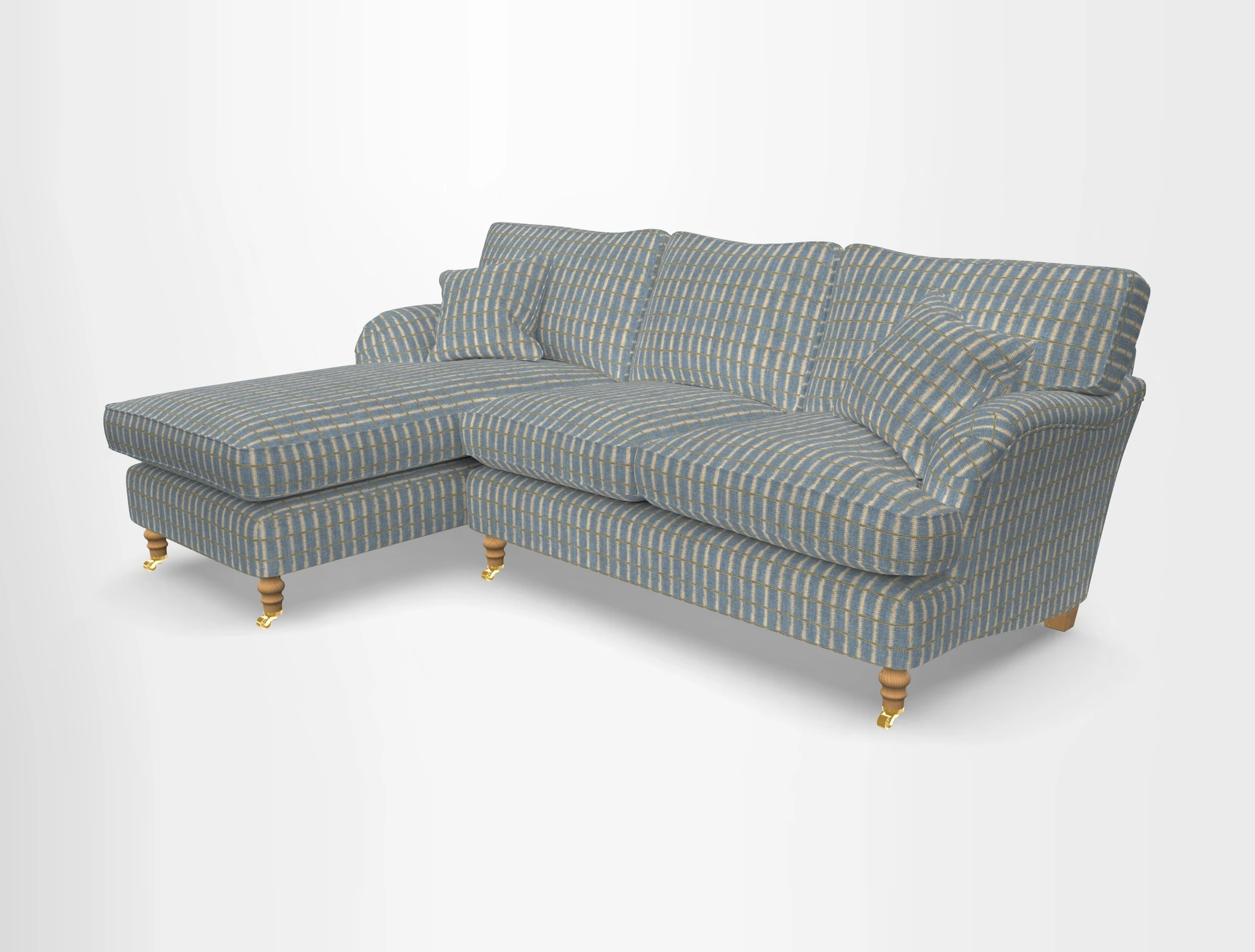 Alwinton chaise LHF in Floral Linen Lela Mystery