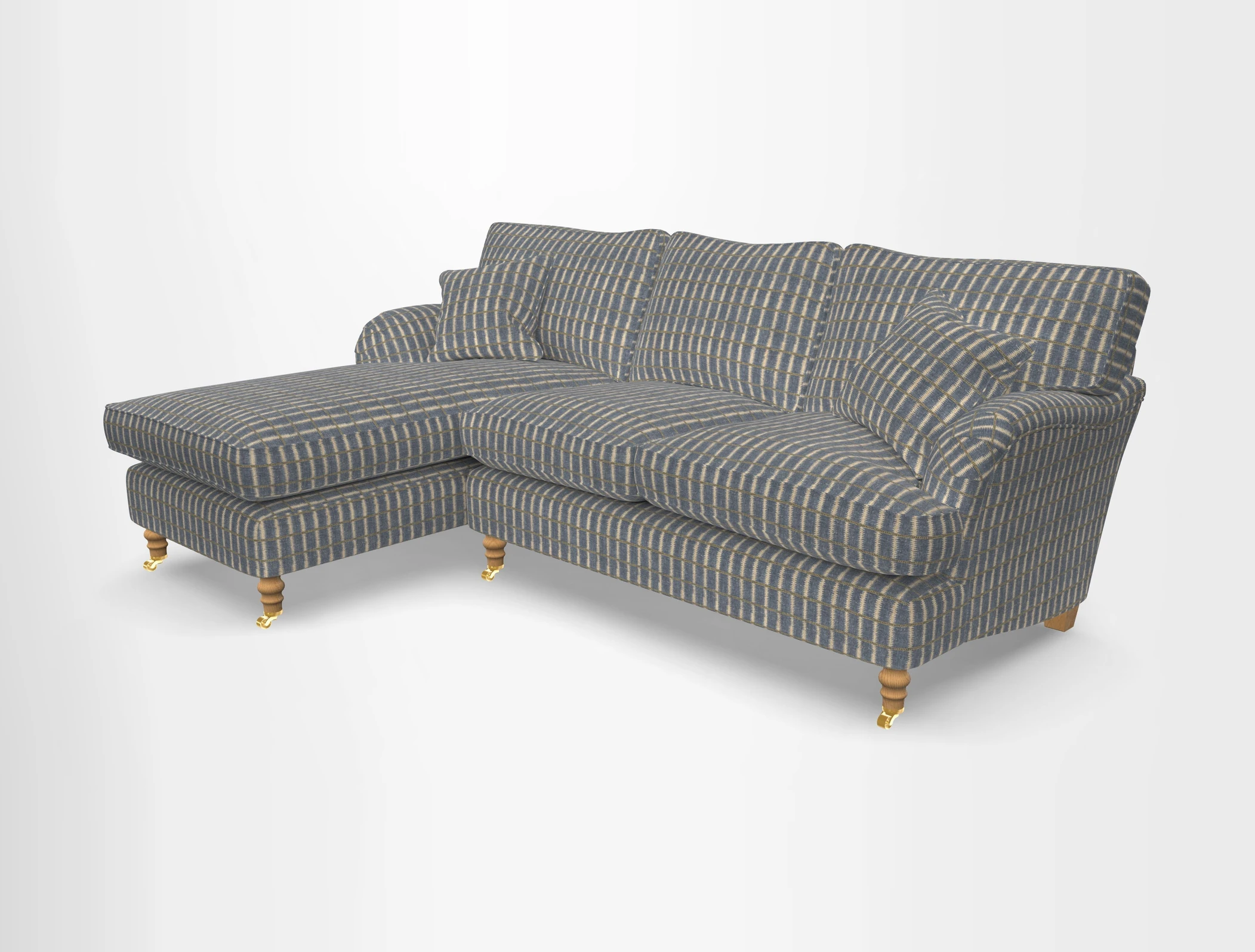Alwinton chaise LHF in Floral Linen Lela Mystery